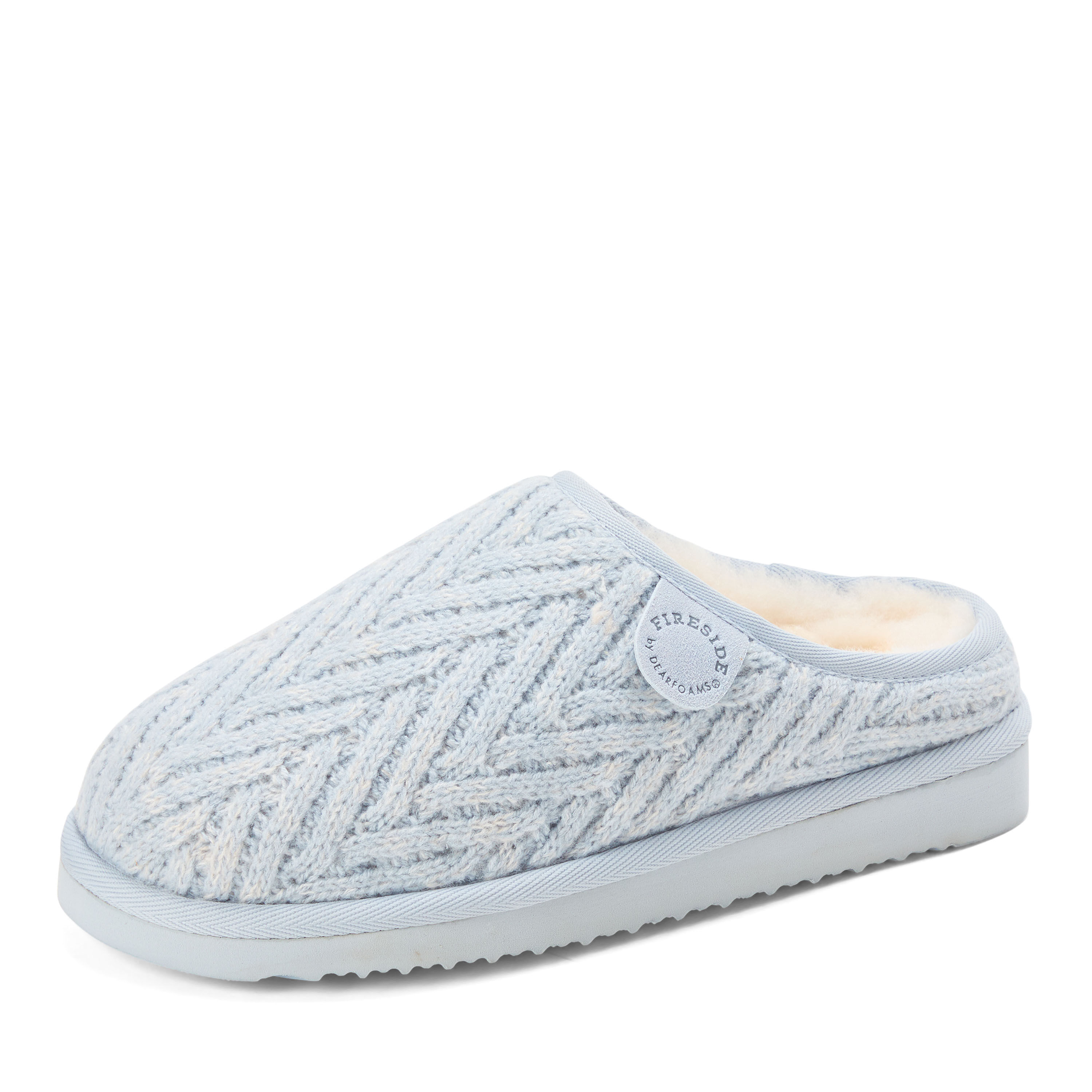 Women's Fireside by Dearfoams Greta Knit Shearling