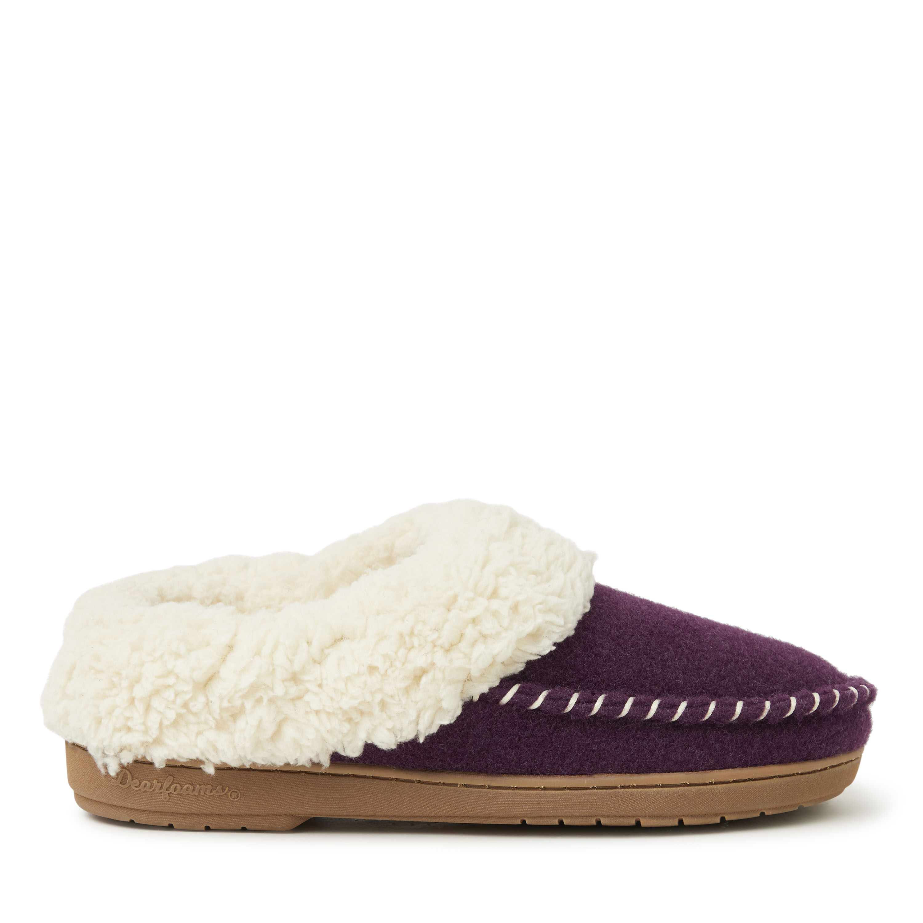 women's dearfoams elaine woven plaid clog slippers