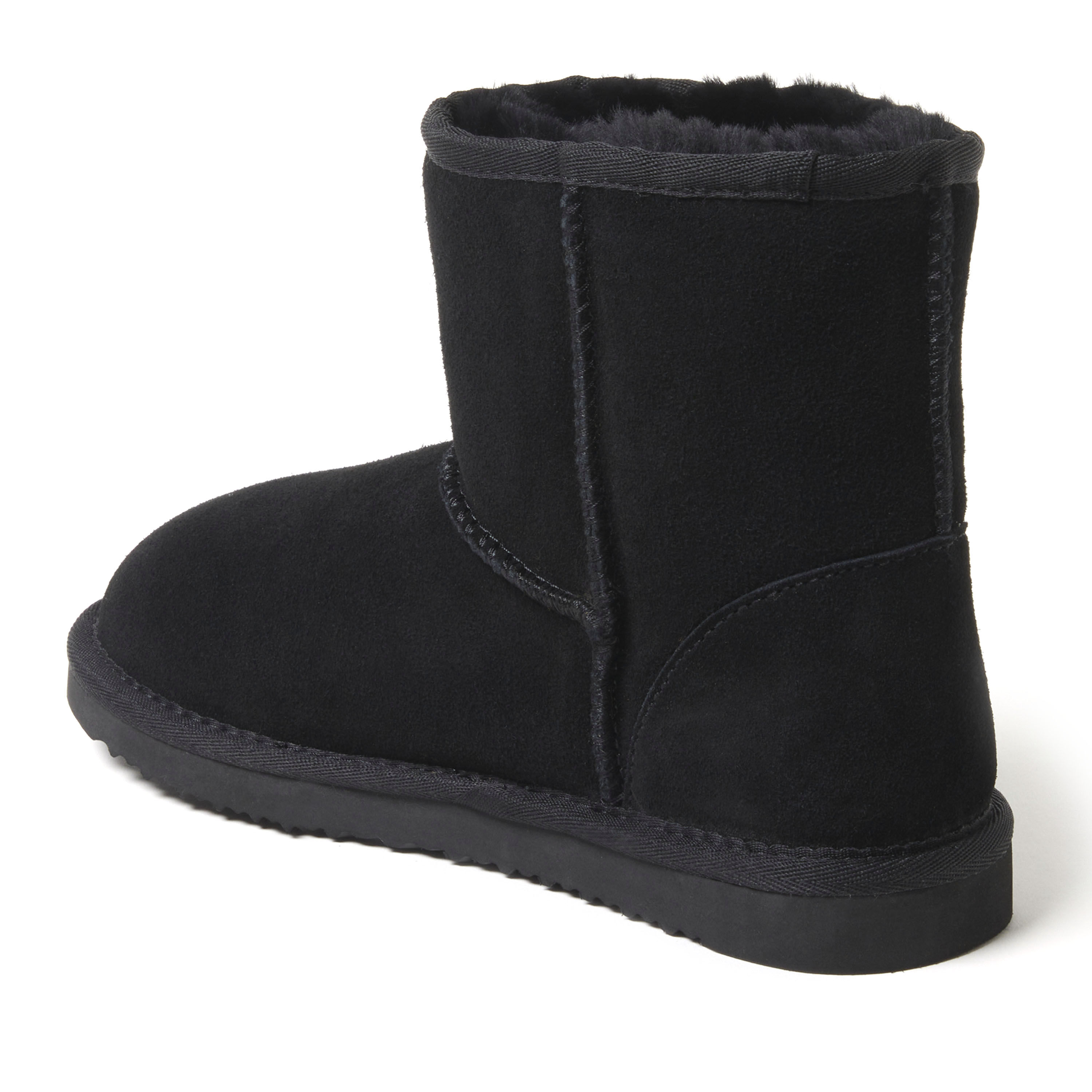 Black shearling boots shop womens