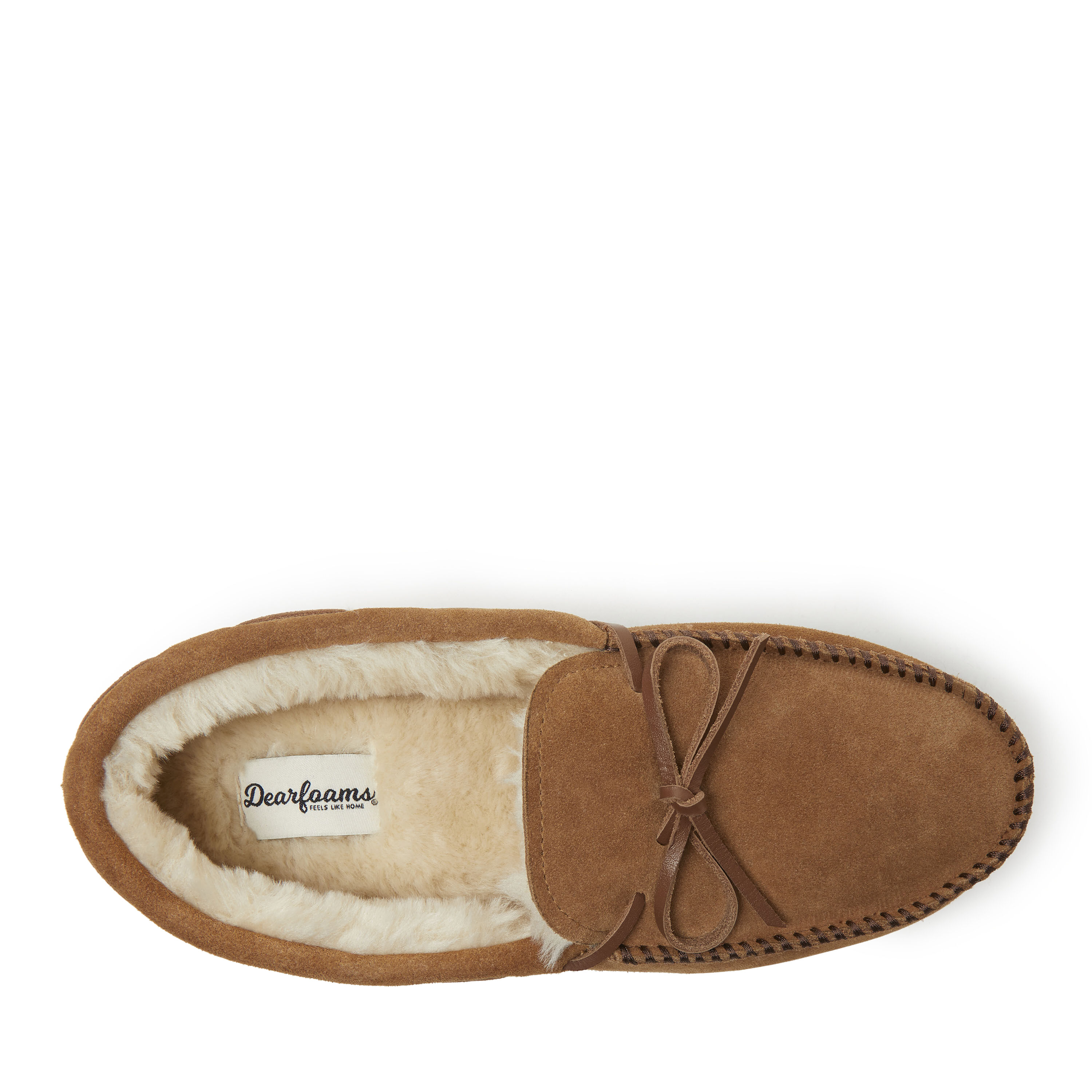 Men's Hudson Genuine Suede Moccasin with Tie