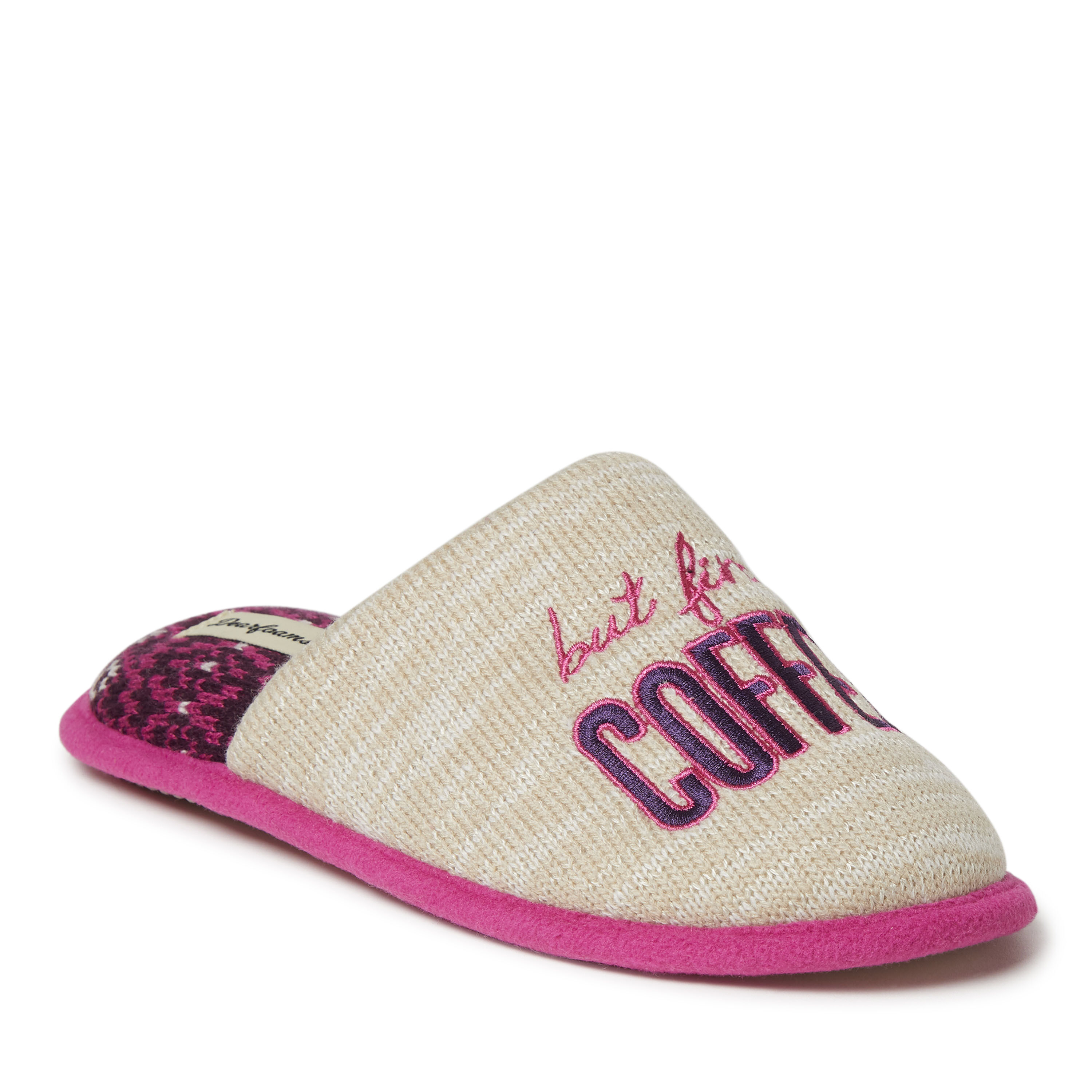 Women's Novelty Scuff Slipper with Eye Mask