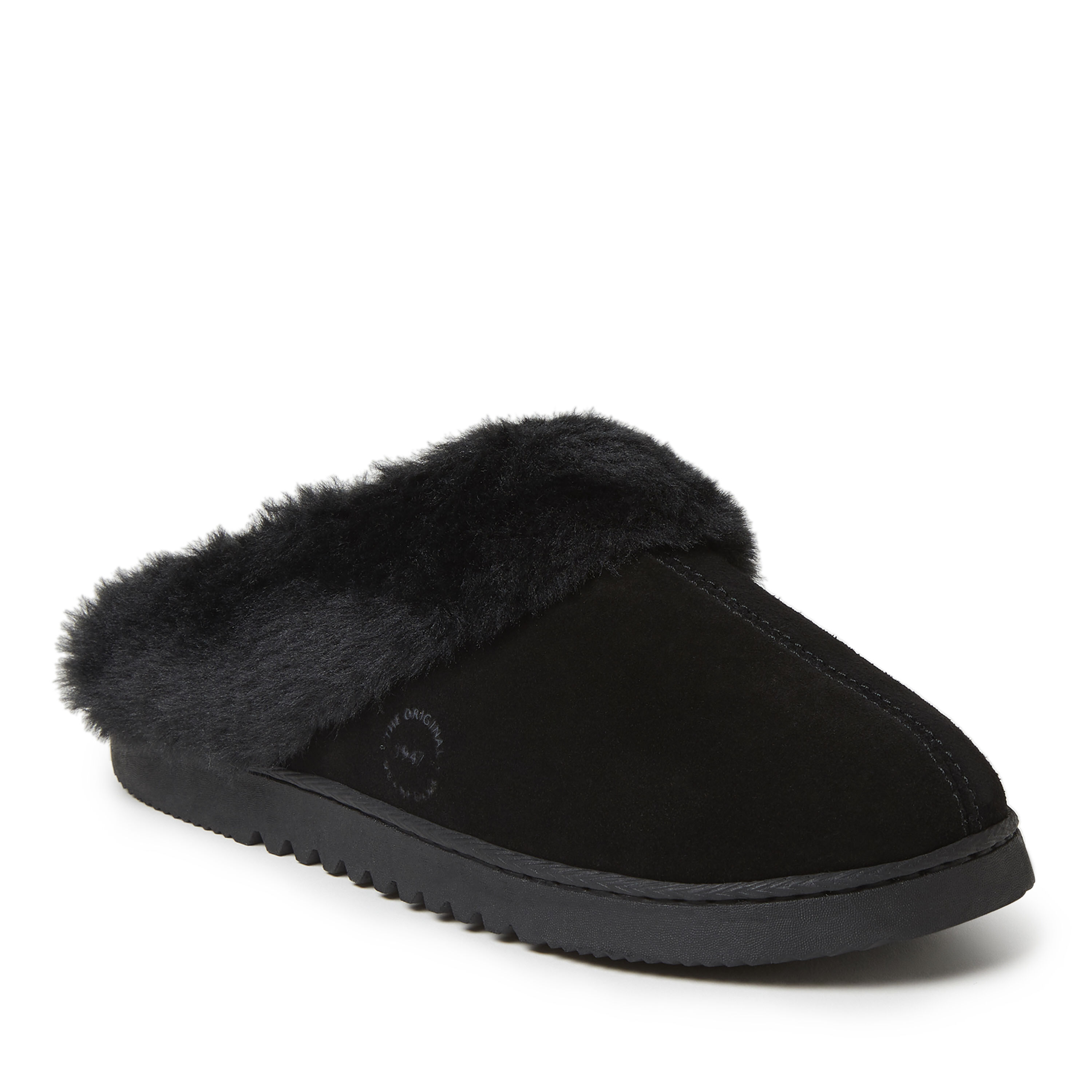 Women's Genuine Suede Closed Toe Scuff Slipper