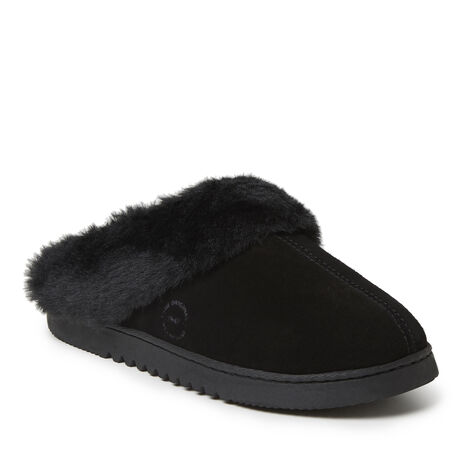 Women's Genuine Suede Closed Toe Scuff Slipper - Main Image