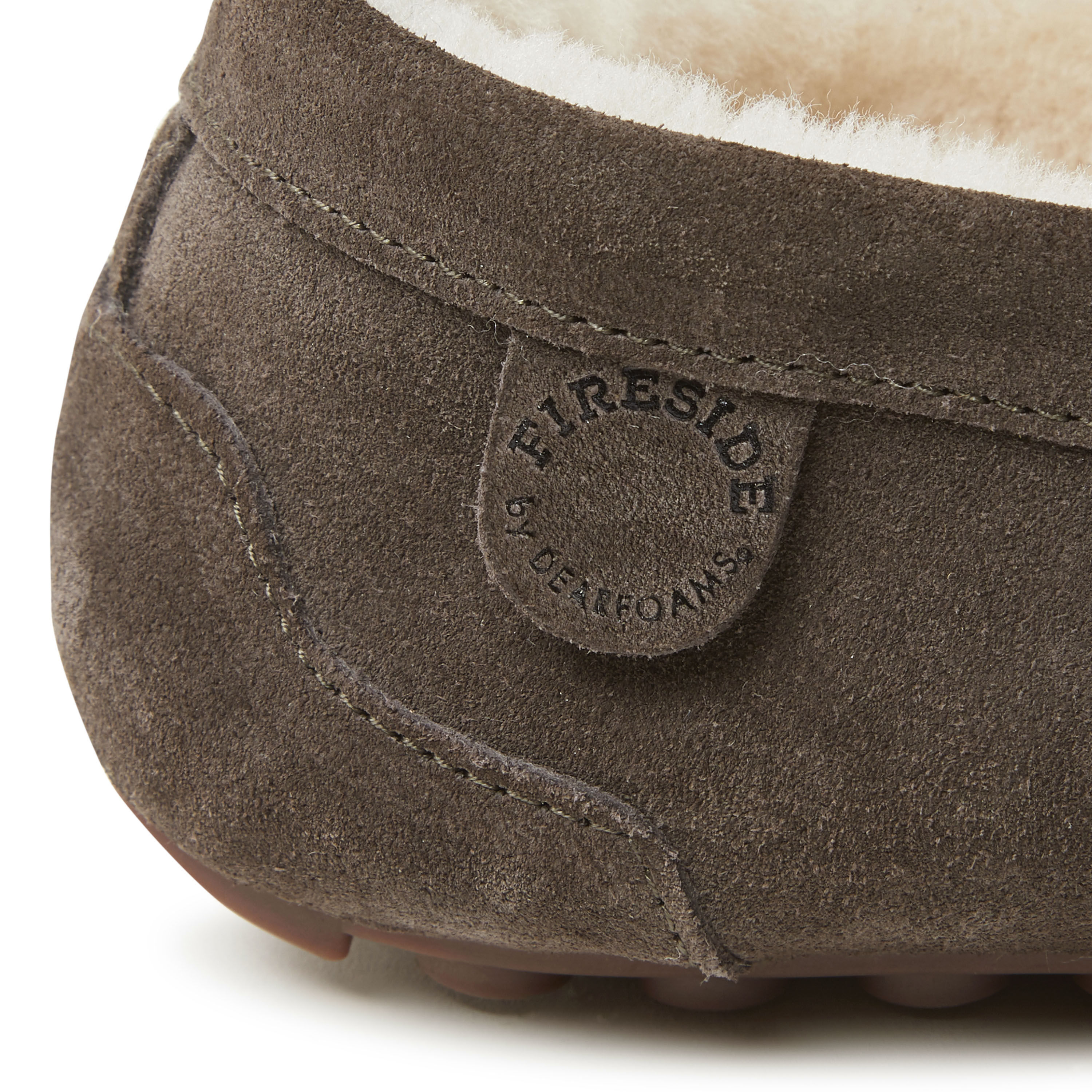 Men's Fireside by Dearfoams Melbourne Genuine Shearling Moccasin Slipper