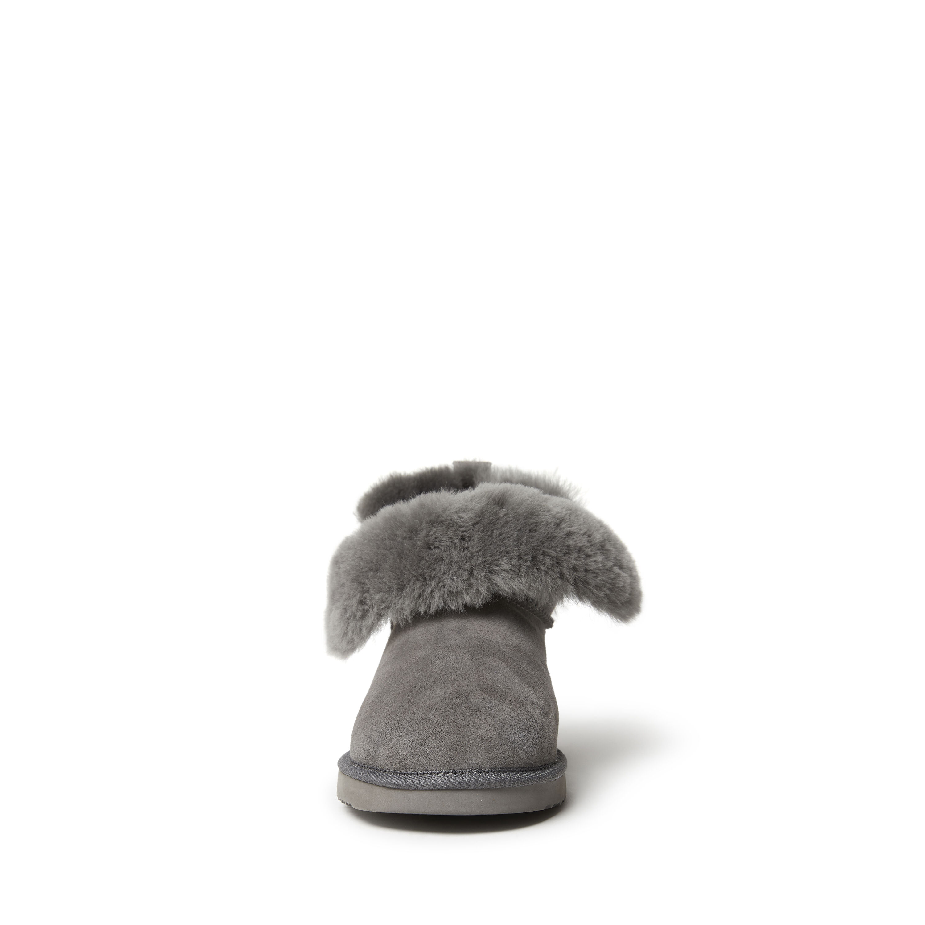 Dearfoams women's fireside perth shearling foldover boot slipper top