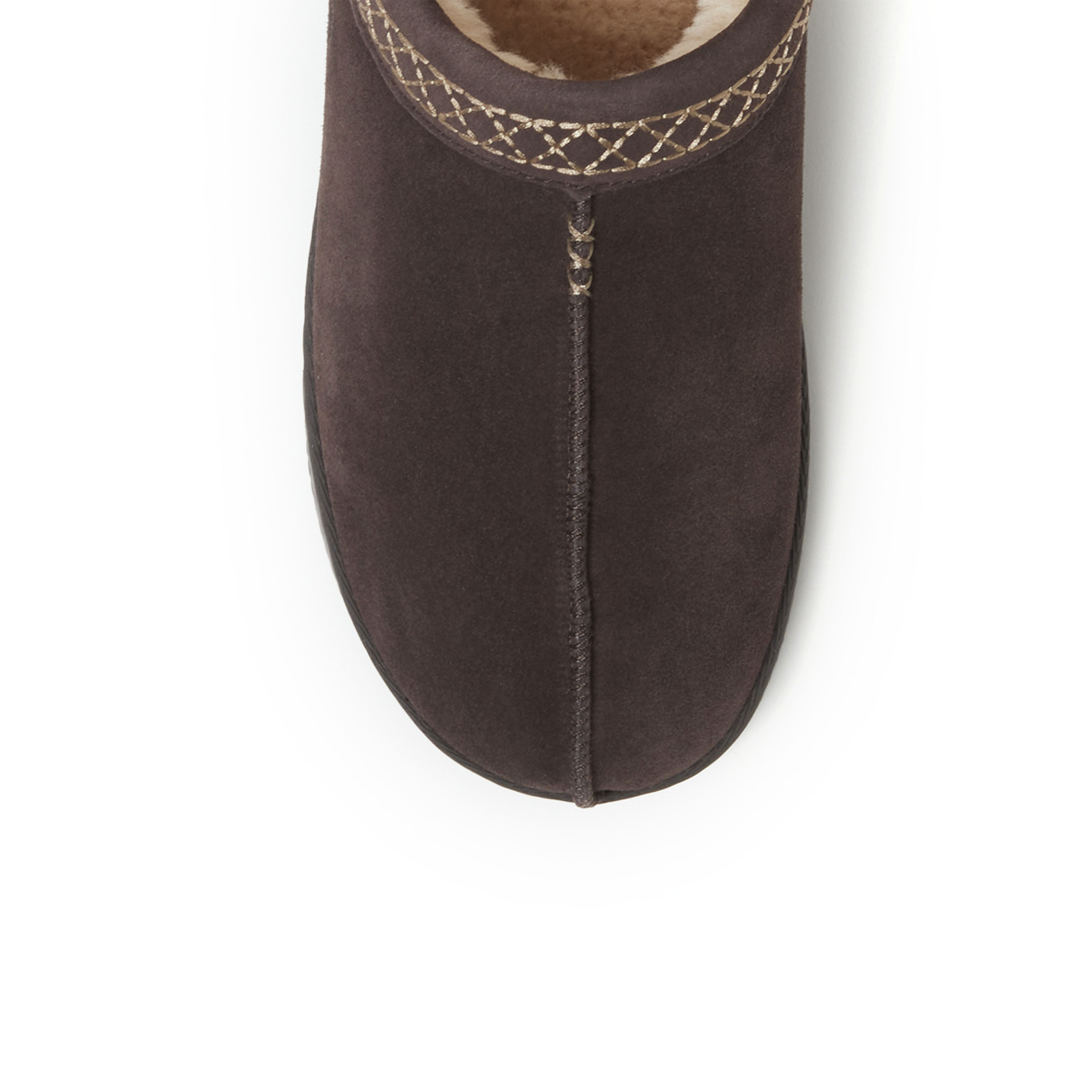 Men's Dean Genuine Suede Clog with Embroidery