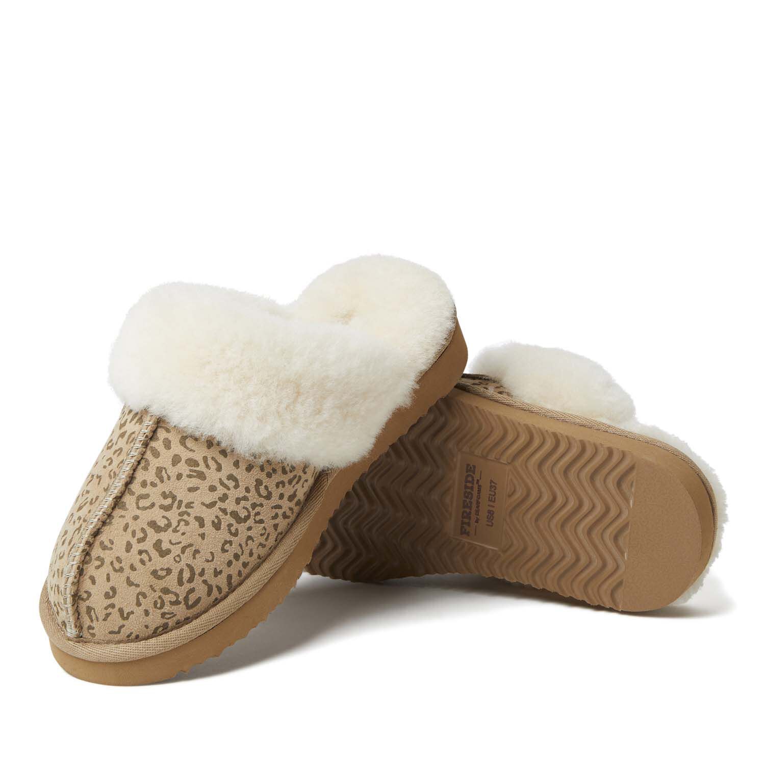 Women's sydney water resistant genuine shearling scuff cheap slipper