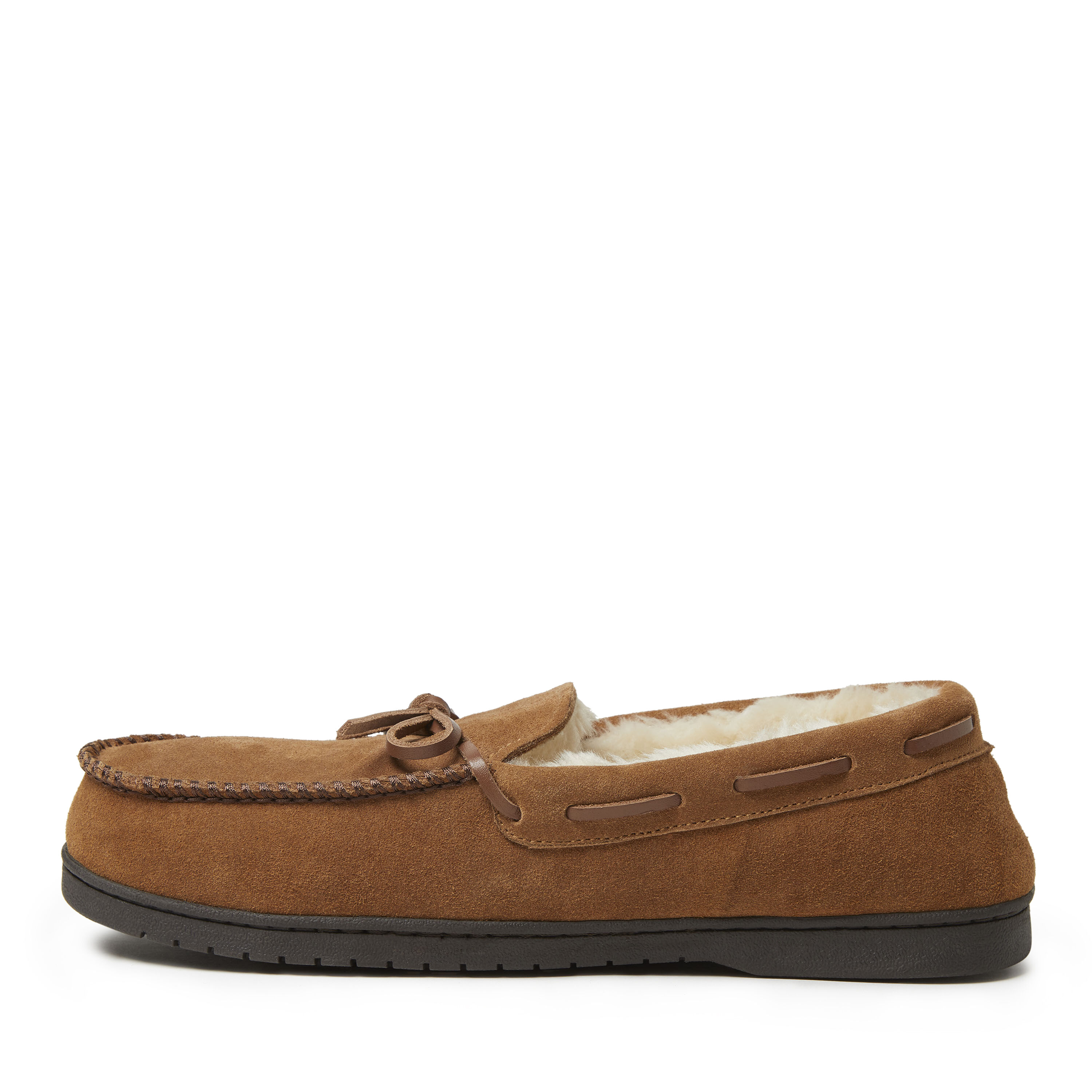 Men's Hudson Genuine Suede Moccasin with Tie
