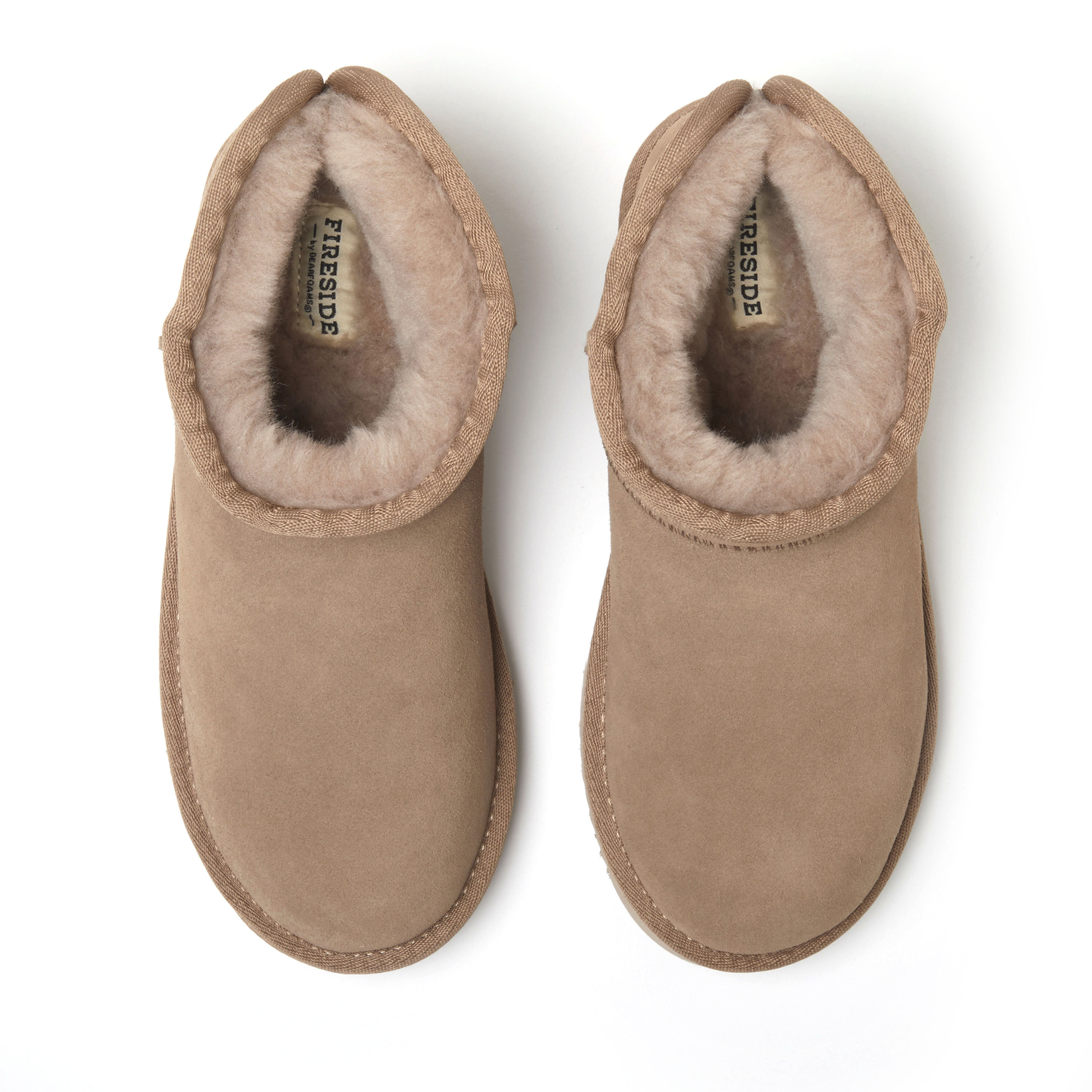 Women's Fireside by Dearfoams Riverland Genuine Shearling Micro Bootie