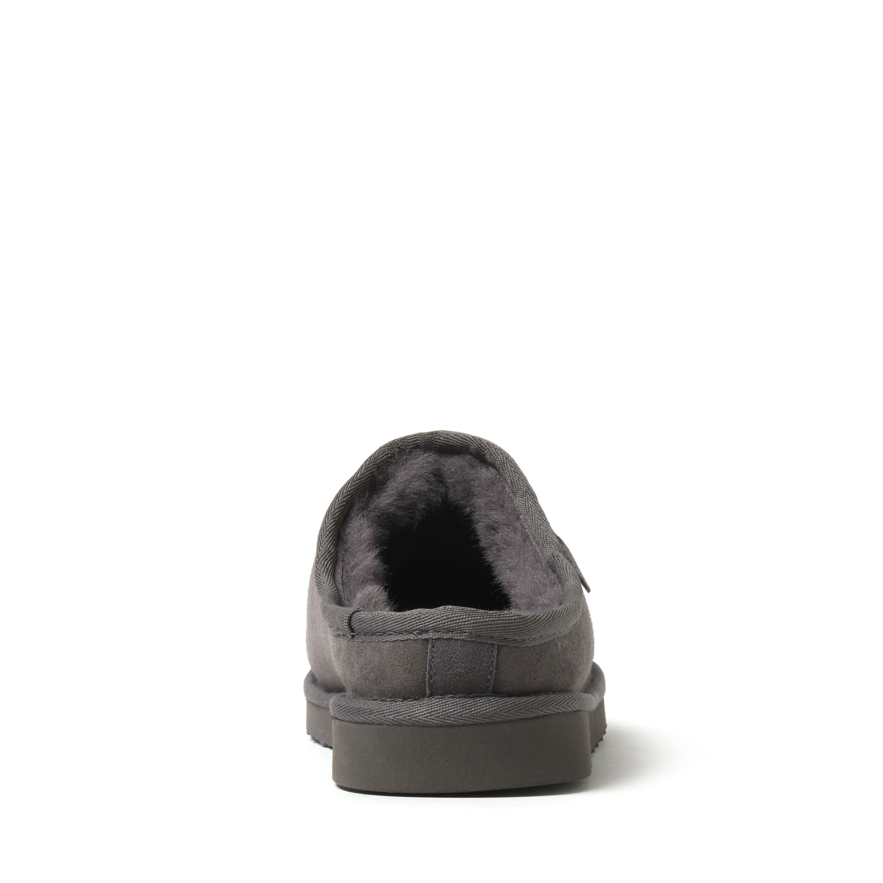 Men's Fireside by Dearfoams Grafton Genuine Shearling Clog Slipper with Woven Accent