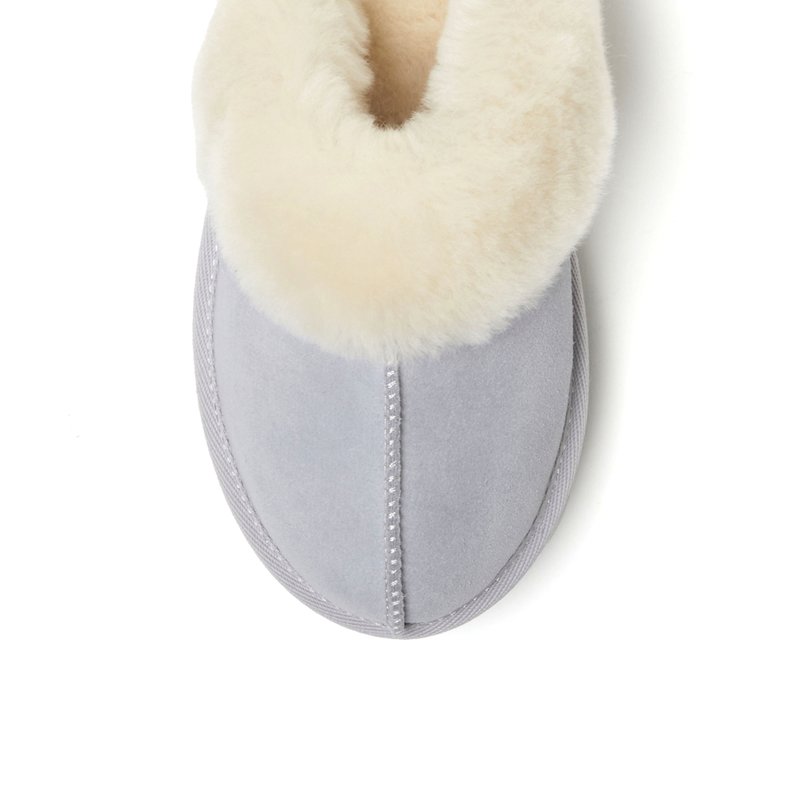 Women's Fireside by Dearfoams Melton Genuine Shearling Platform Scuff
