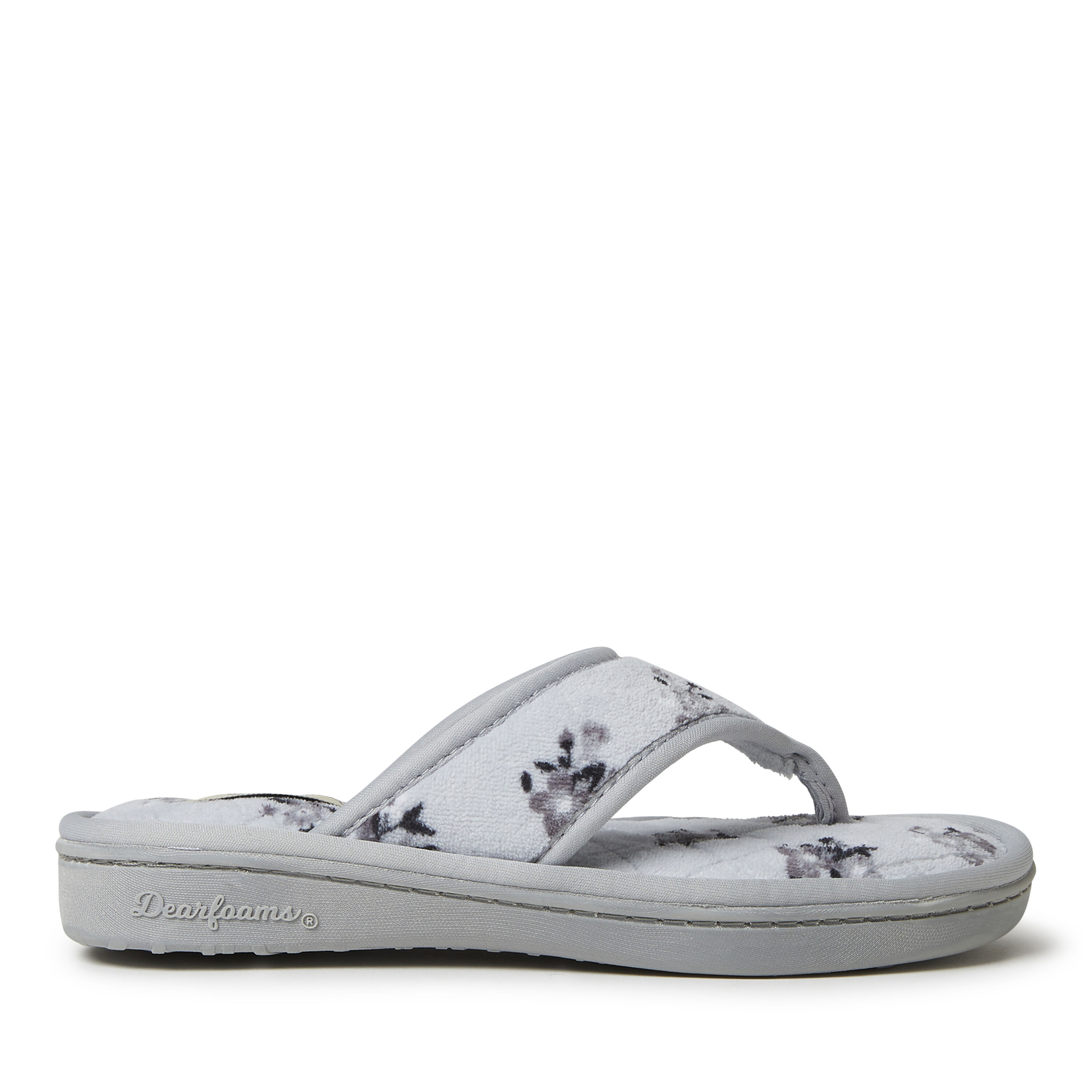 Women's Melanie Terry Thong  with Quilted Footbed Slipper