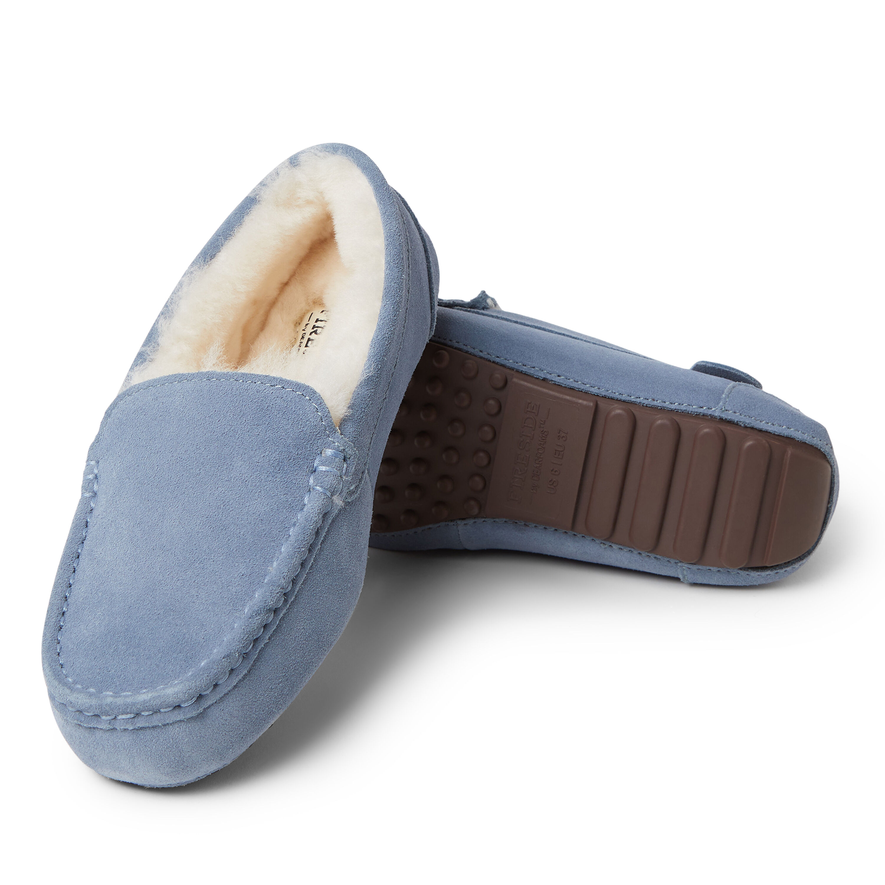 Women s Fireside by Dearfoams Mel Genuine Shearling Moccasin