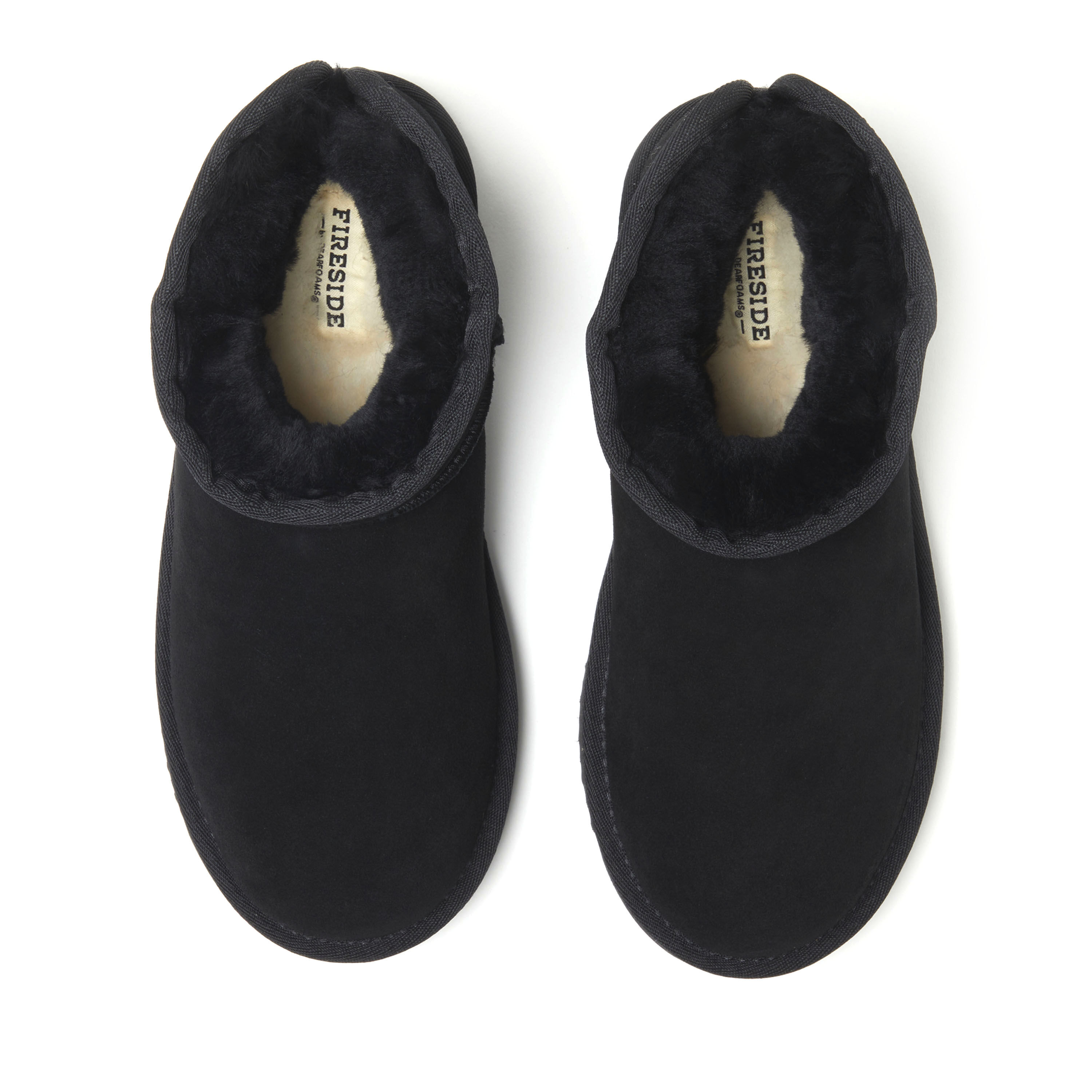 Women's Fireside by Dearfoams Riverland Genuine Shearling Micro Bootie