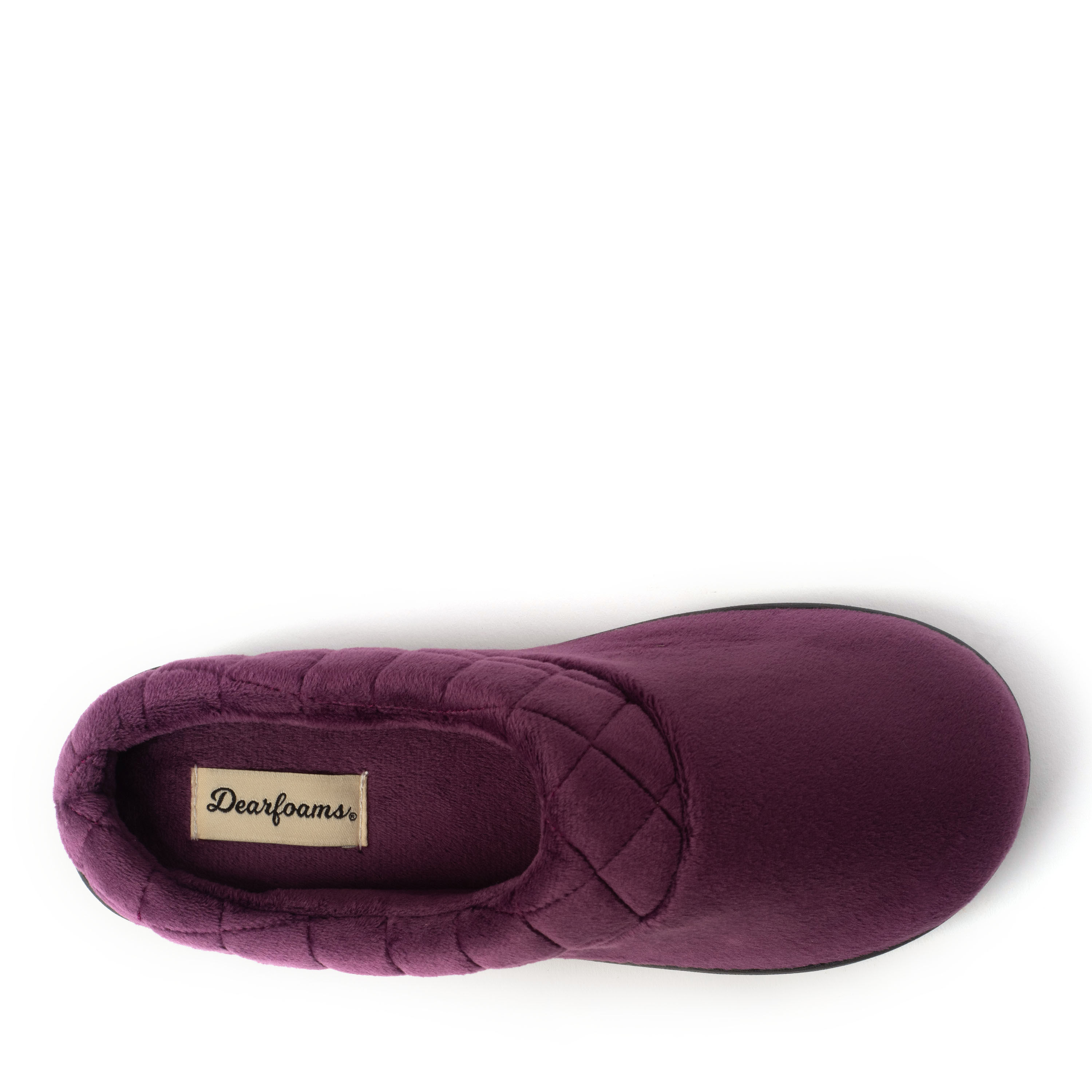 Dearfoams women's quilted velour clog slippers 2025