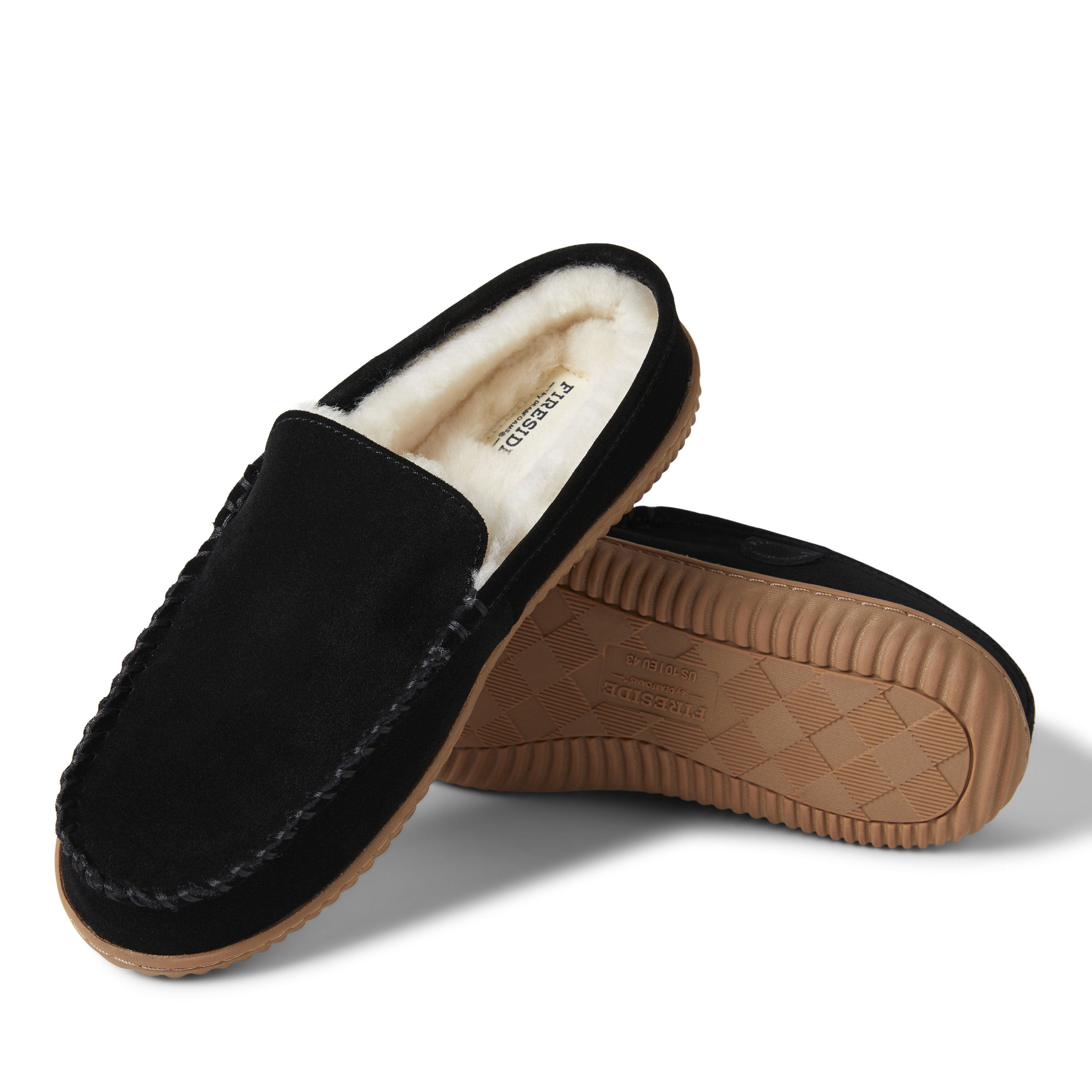 Men s Fireside by Dearfoams Gold Coast Shearling Mule