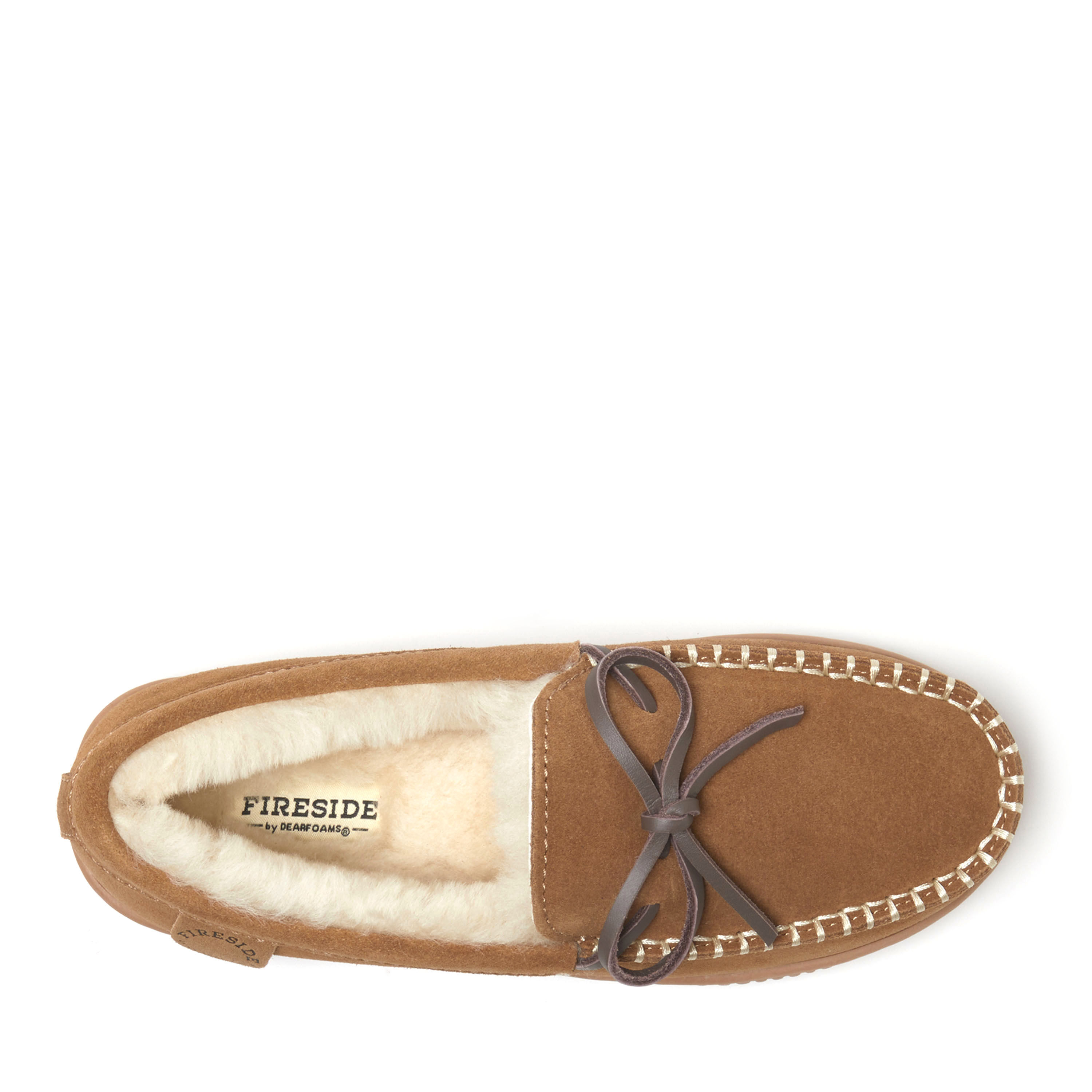 Women's Fireside by Dearfoams Alice Springs Genuine Shearling Moccasin