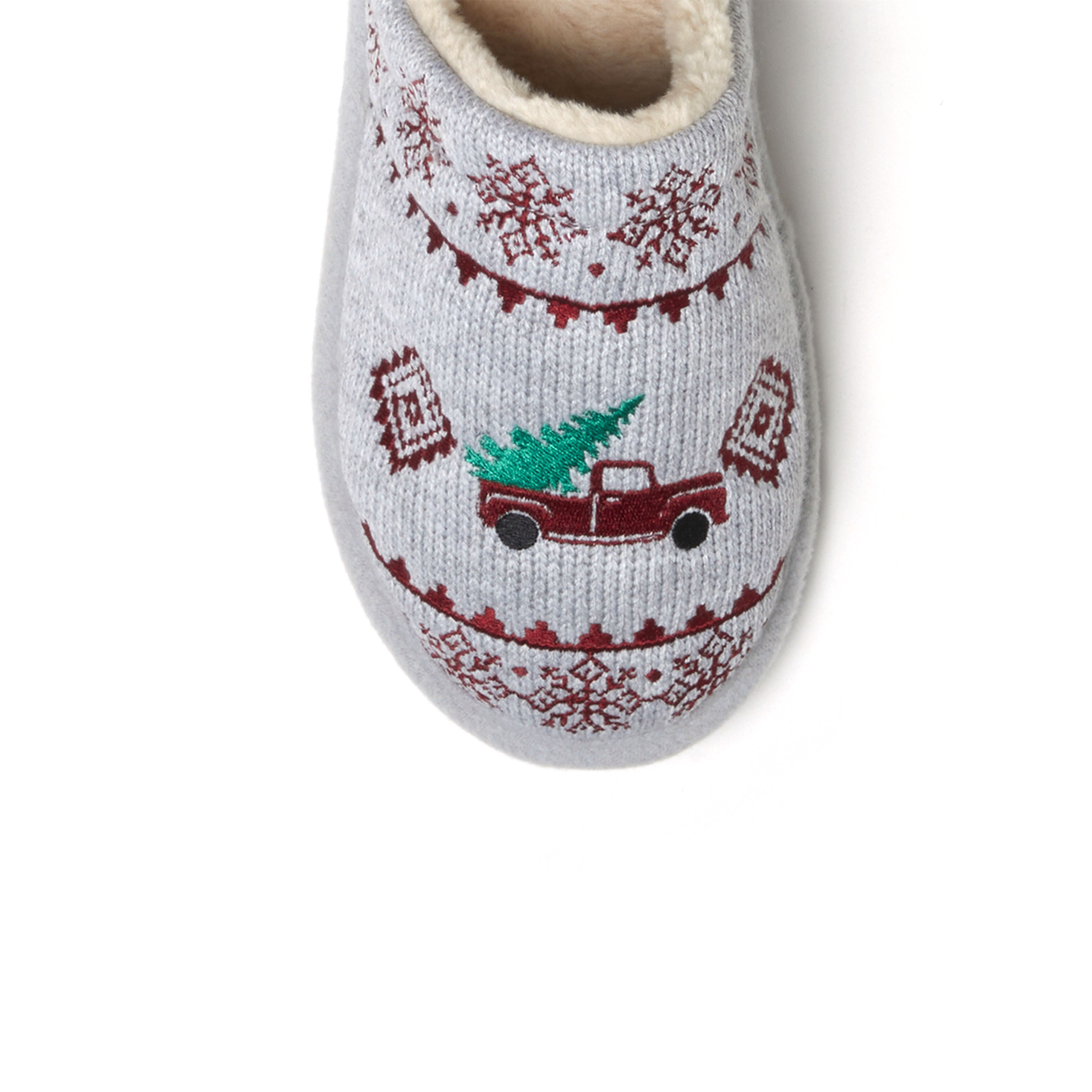 Women's Novelty Knit Scuff With Eyemask