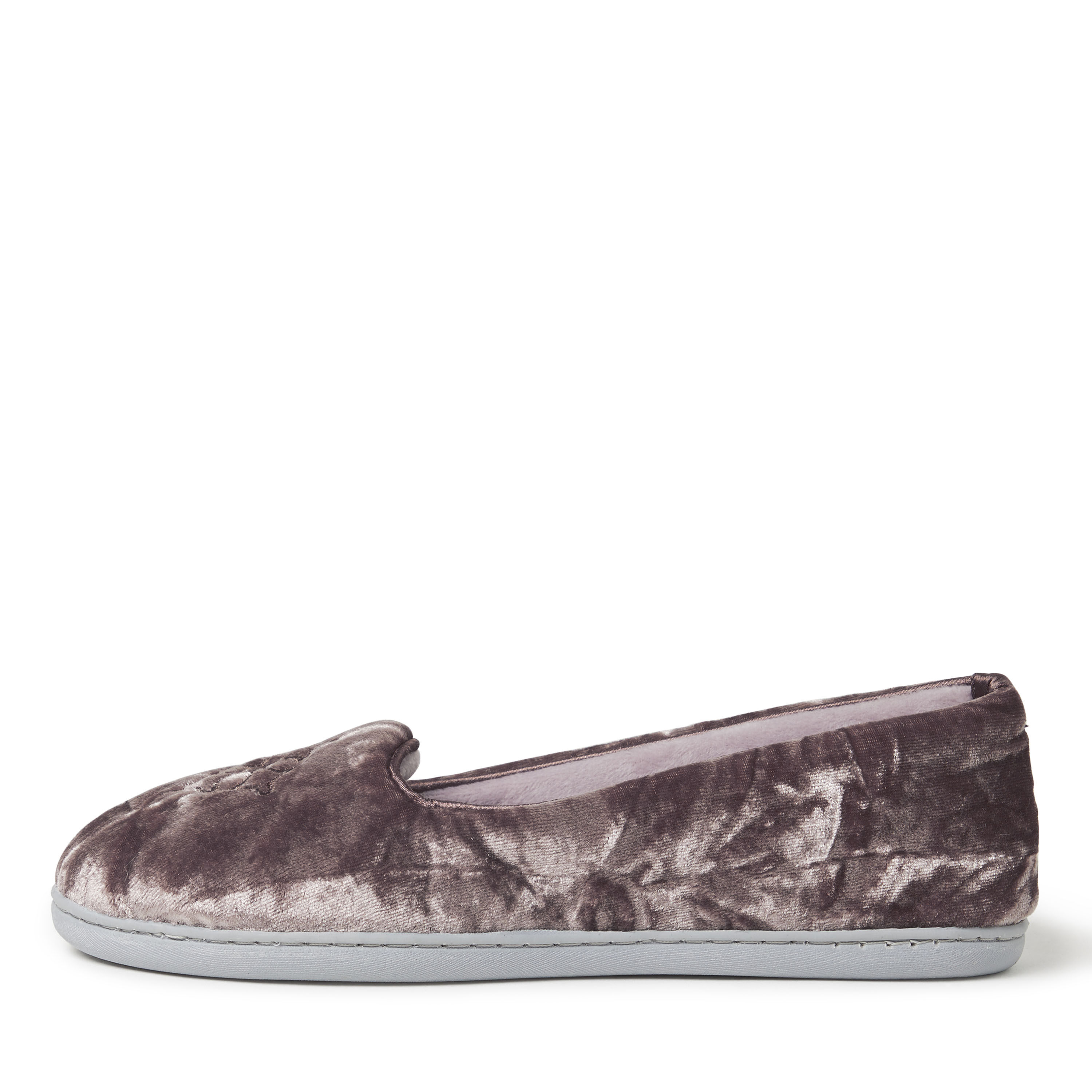 Dearfoams women's rebecca microfiber velour closed hot sale back slipper