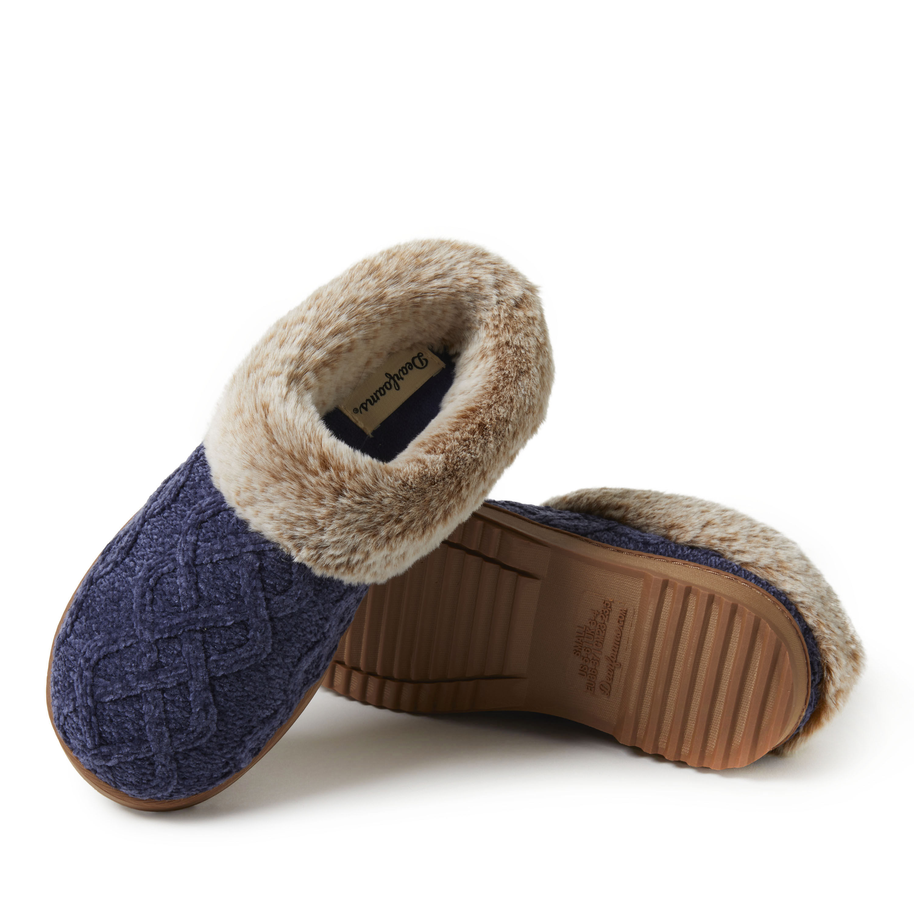 Dearfoam chenille slippers hotsell