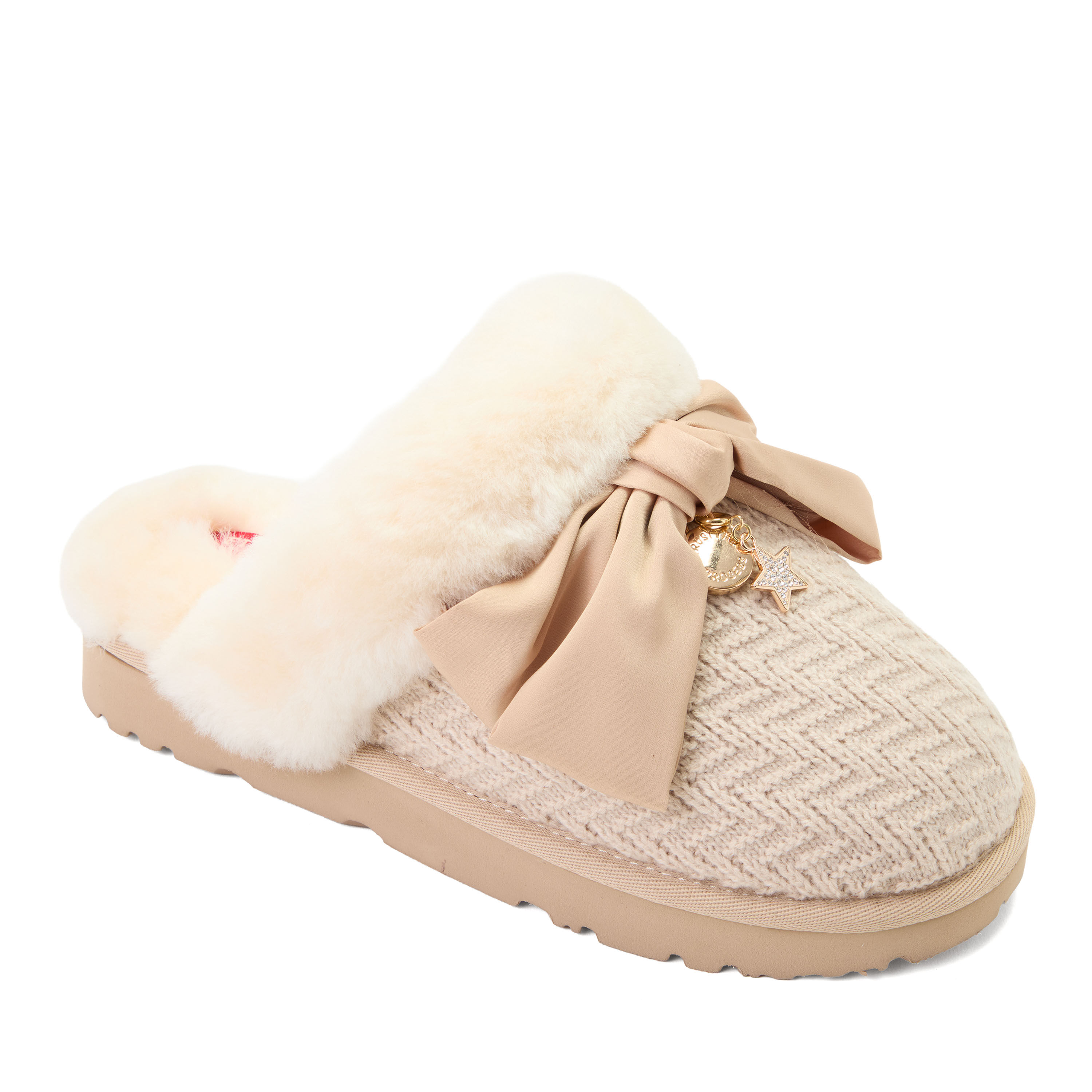 Daniella Karagach&rsquo;s Women's Fireside Knit Shearling Scuff