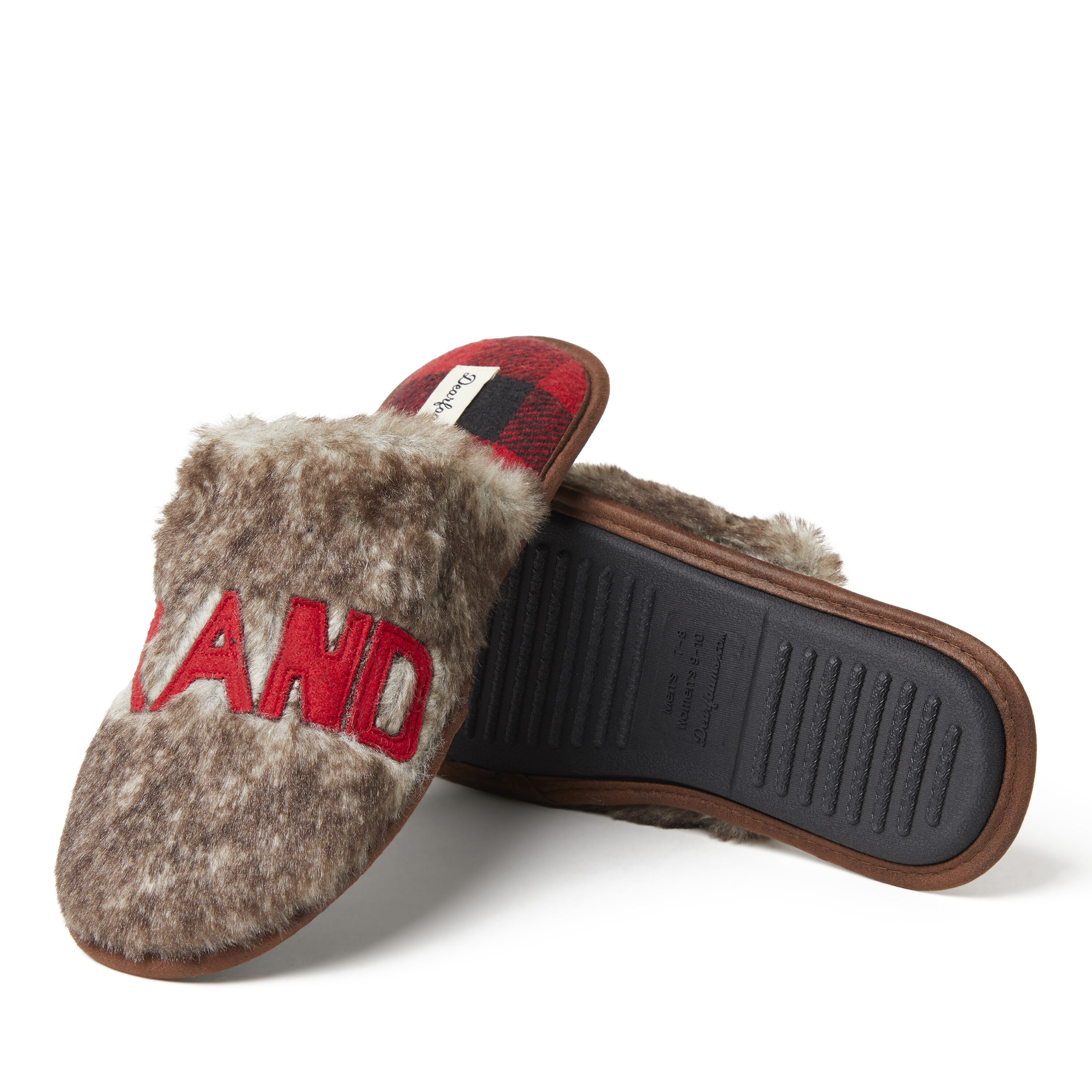 Unisex Furry Grand Bear Scuff Slipper