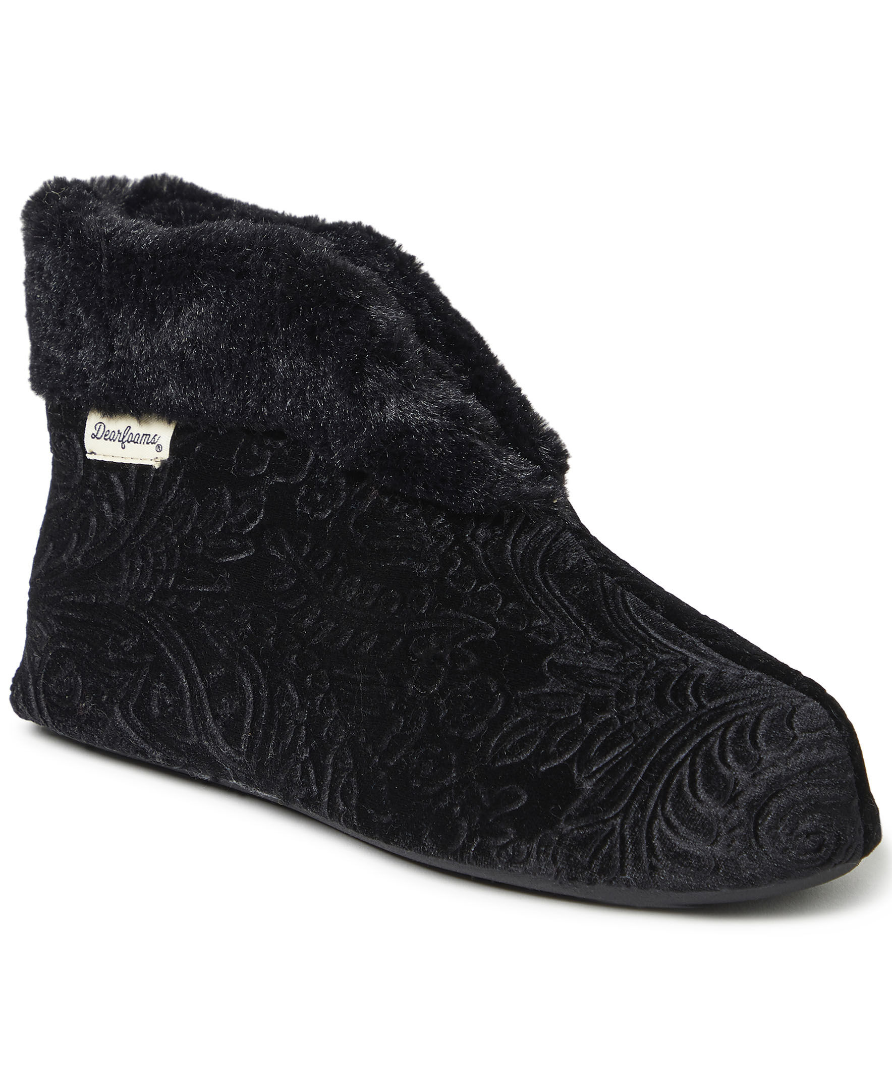 Women's Embossed Velour Bootie