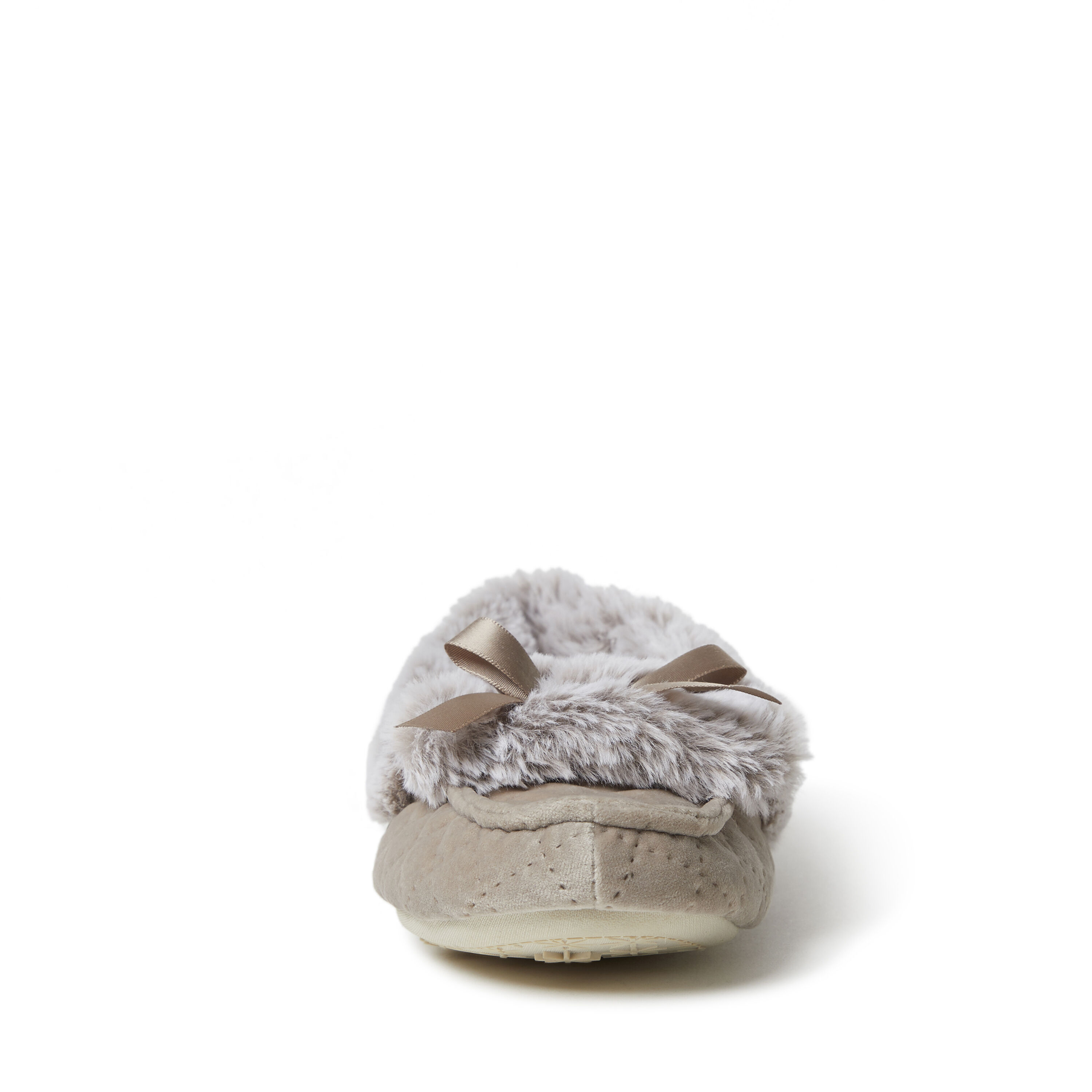 Women's Quilted Velour Moccasin
