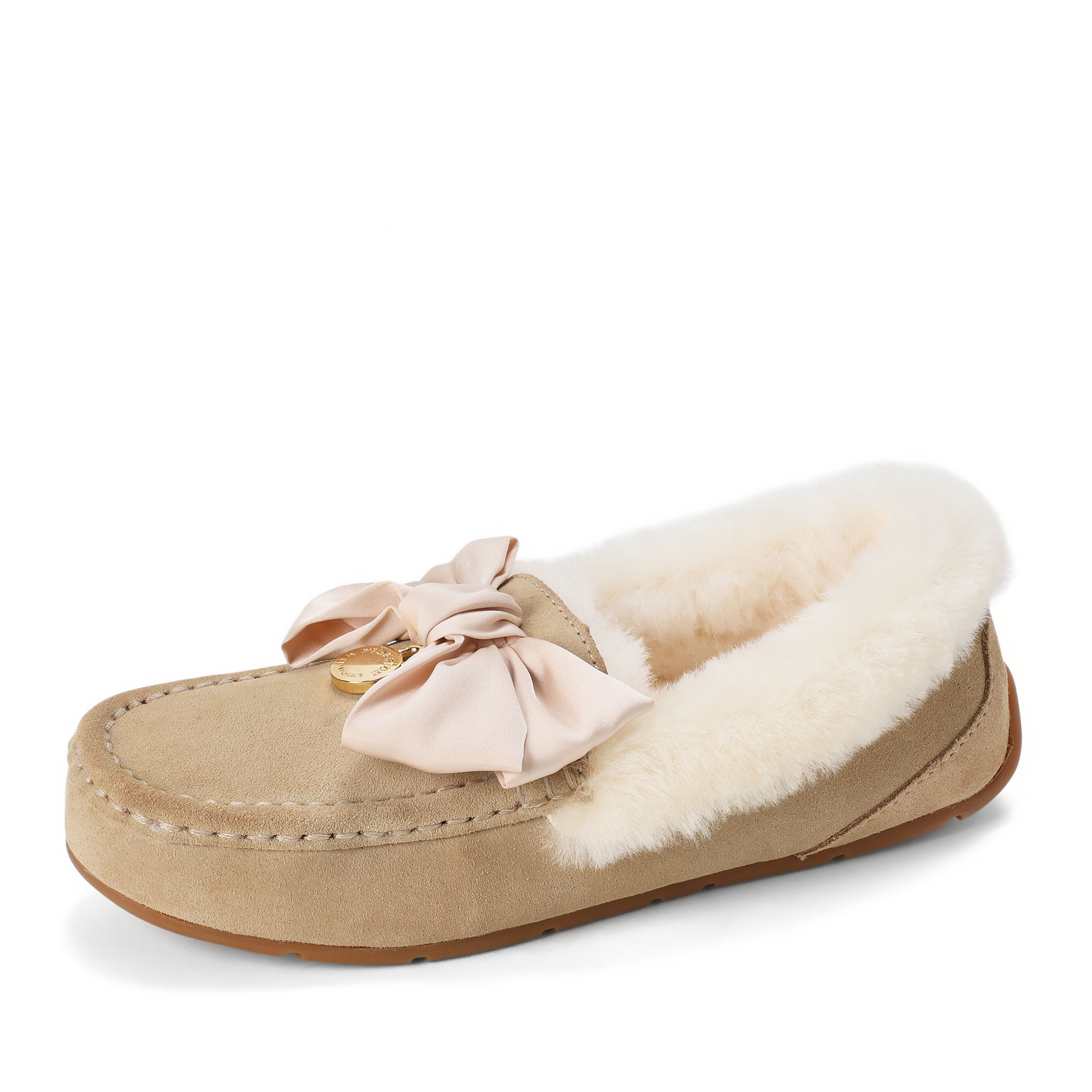 Women's Mel Dream Bow Genuine Shearling Moccasin