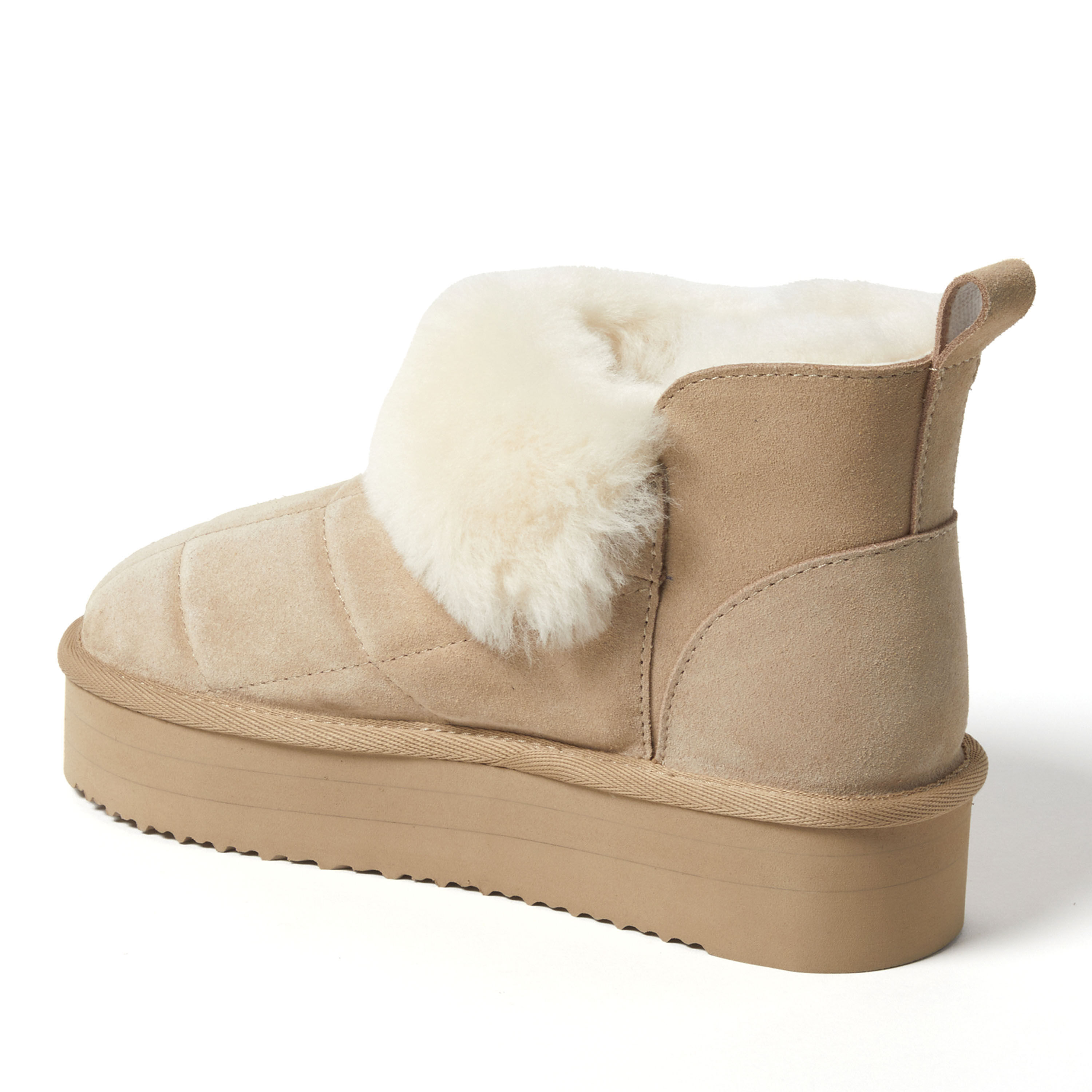Women's Bayswater Genuine Shearling Quilted Platform Bootie
