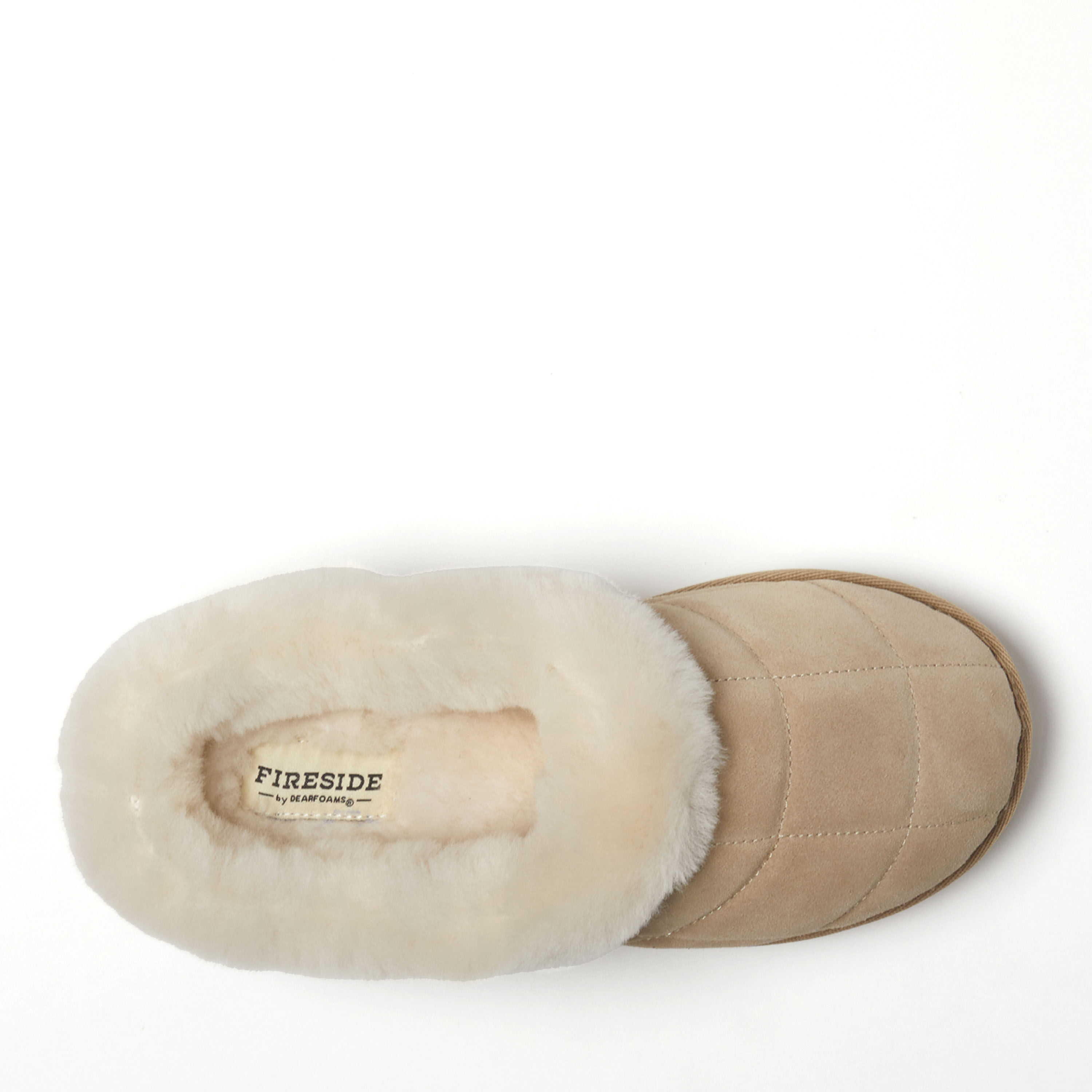 Women's Fireside by Dearfoams Bendigo Genuine Shearling Quilted Platform Clog