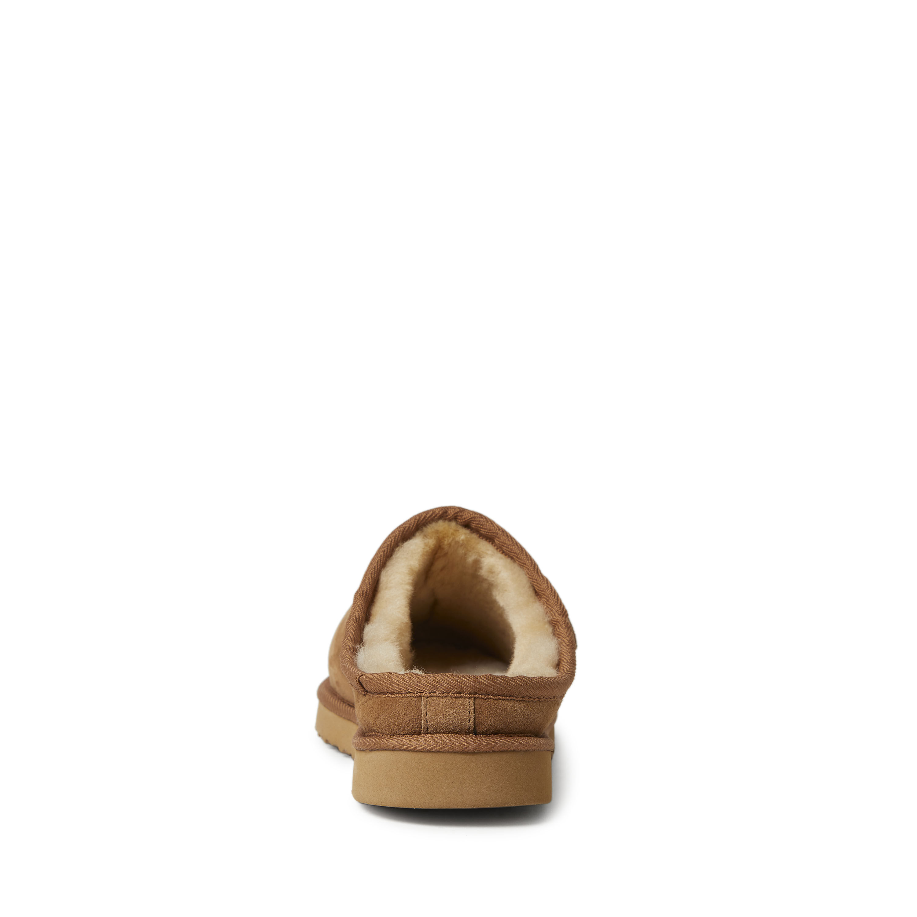 Men's Fireside by Dearfoams Grafton Genuine Shearling Clog Slipper with Woven Accent