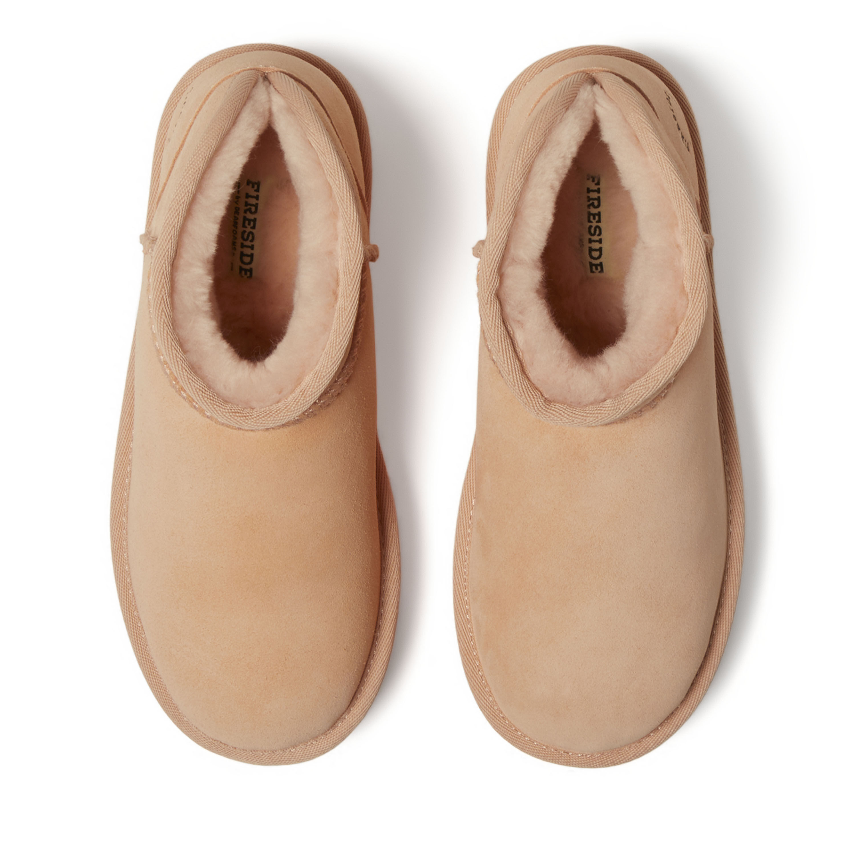 Women's Fireside by Dearfoams Kingston Genuine Shearling Platform Bootie