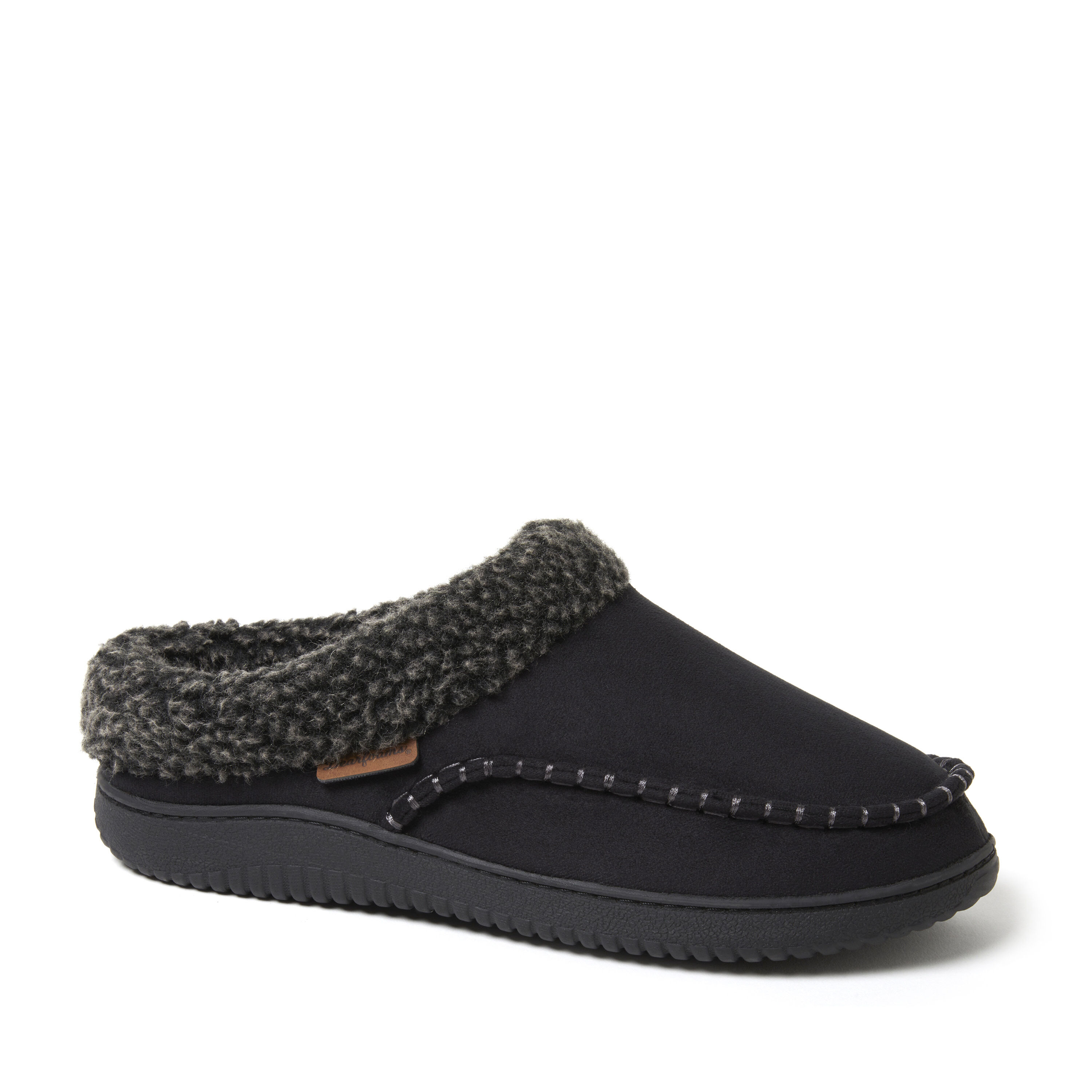 Men s Marshall Microsuede Moc Toe Clog With Berber Cuff