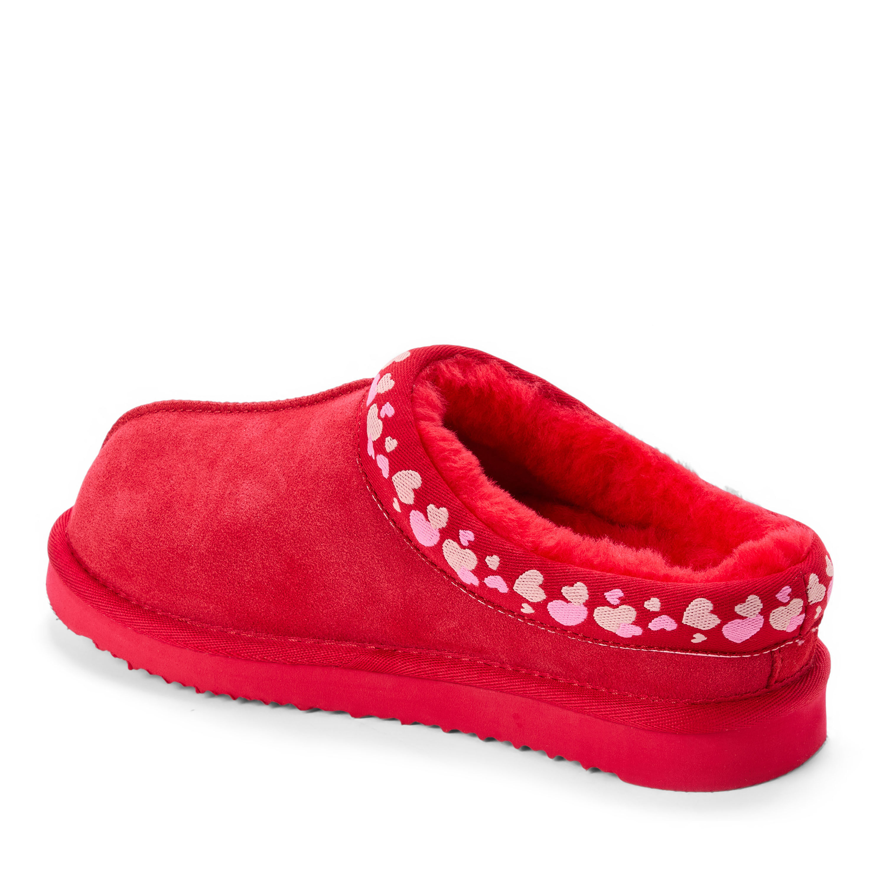 Women's Fireside by Dearfoams Greta Genuine Shearling Clog With Taping