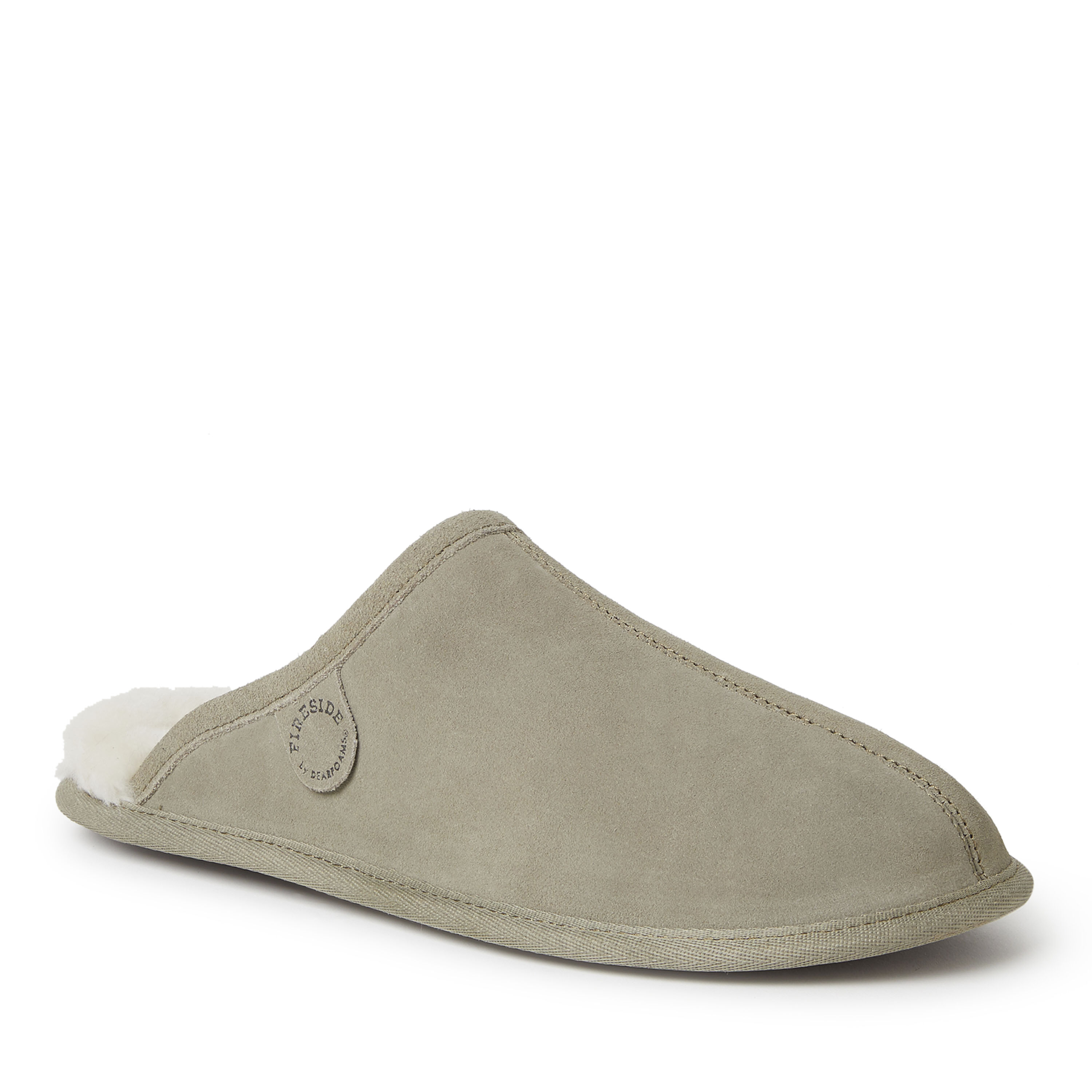 Men s Fireside by Dearfoams Warwick Genuine Shearling Scuff Slipper