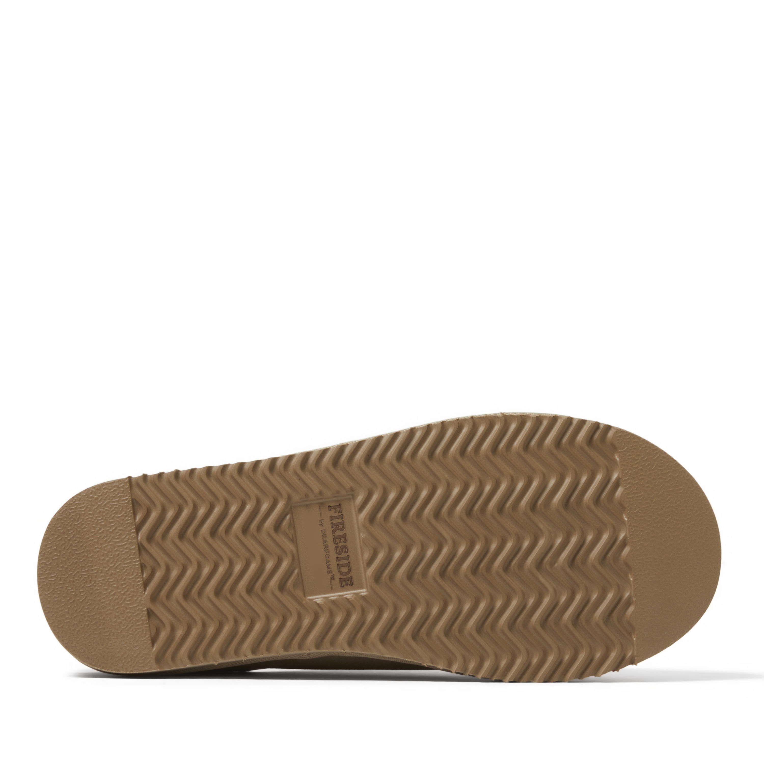 Men's Fireside by Dearfoams Grafton Genuine Shearling Clog Slipper with Woven Accent