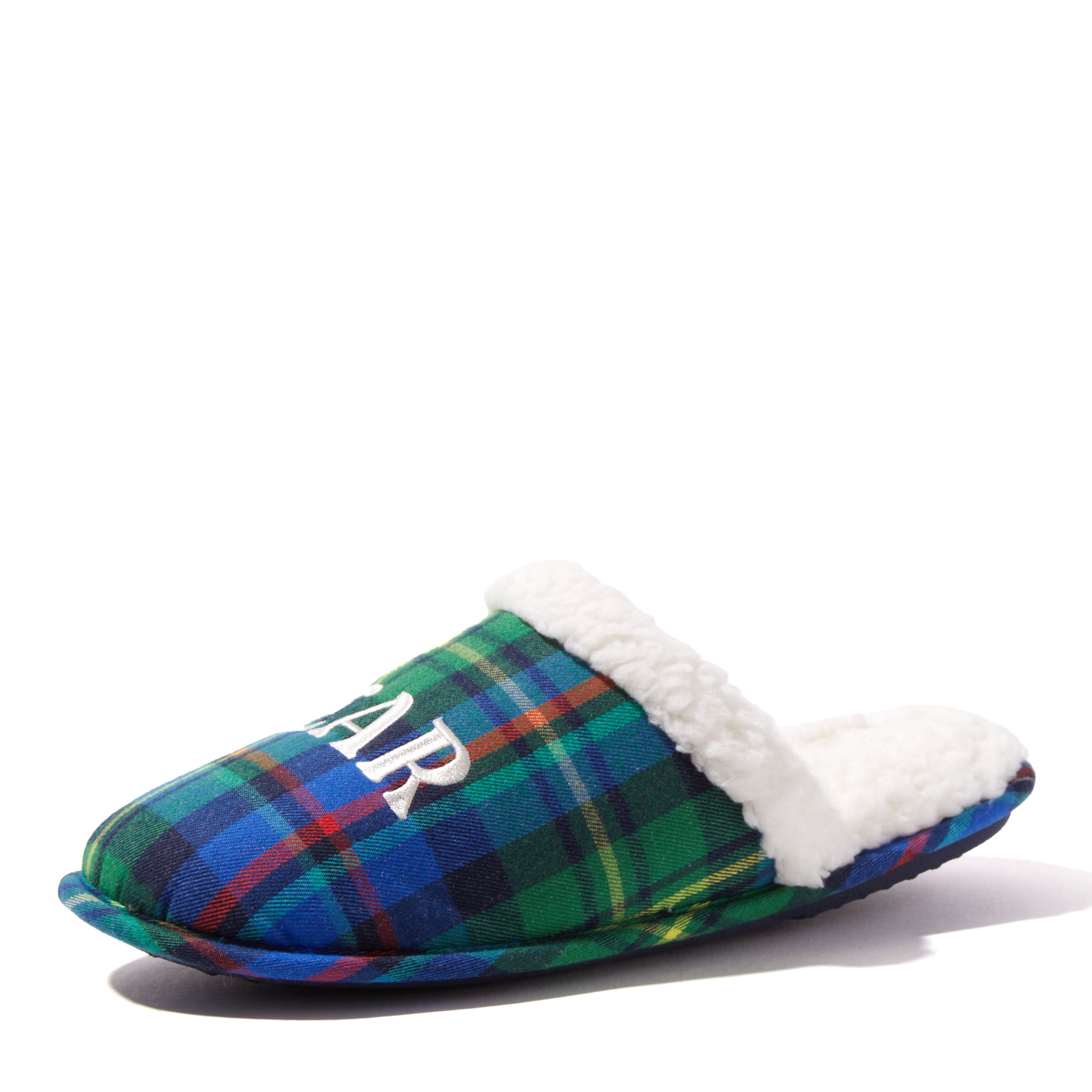 Mens 2025 slippers plaid