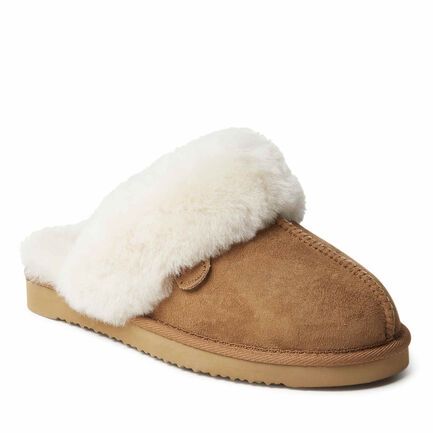 Women's Fireside by Dearfoams Sydney Genuine Shearling Scuff Slipper