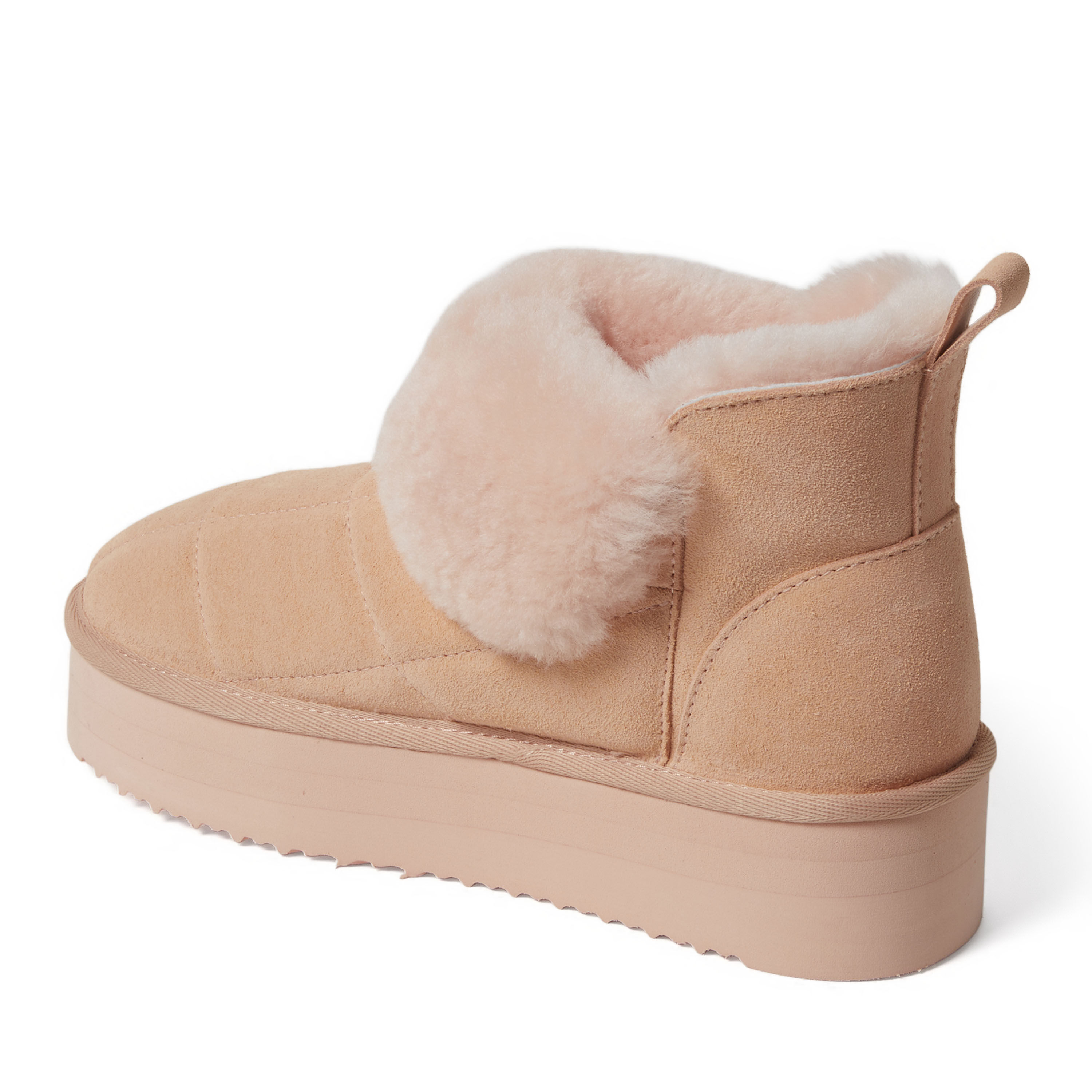 Women's Bayswater Genuine Shearling Quilted Platform Bootie