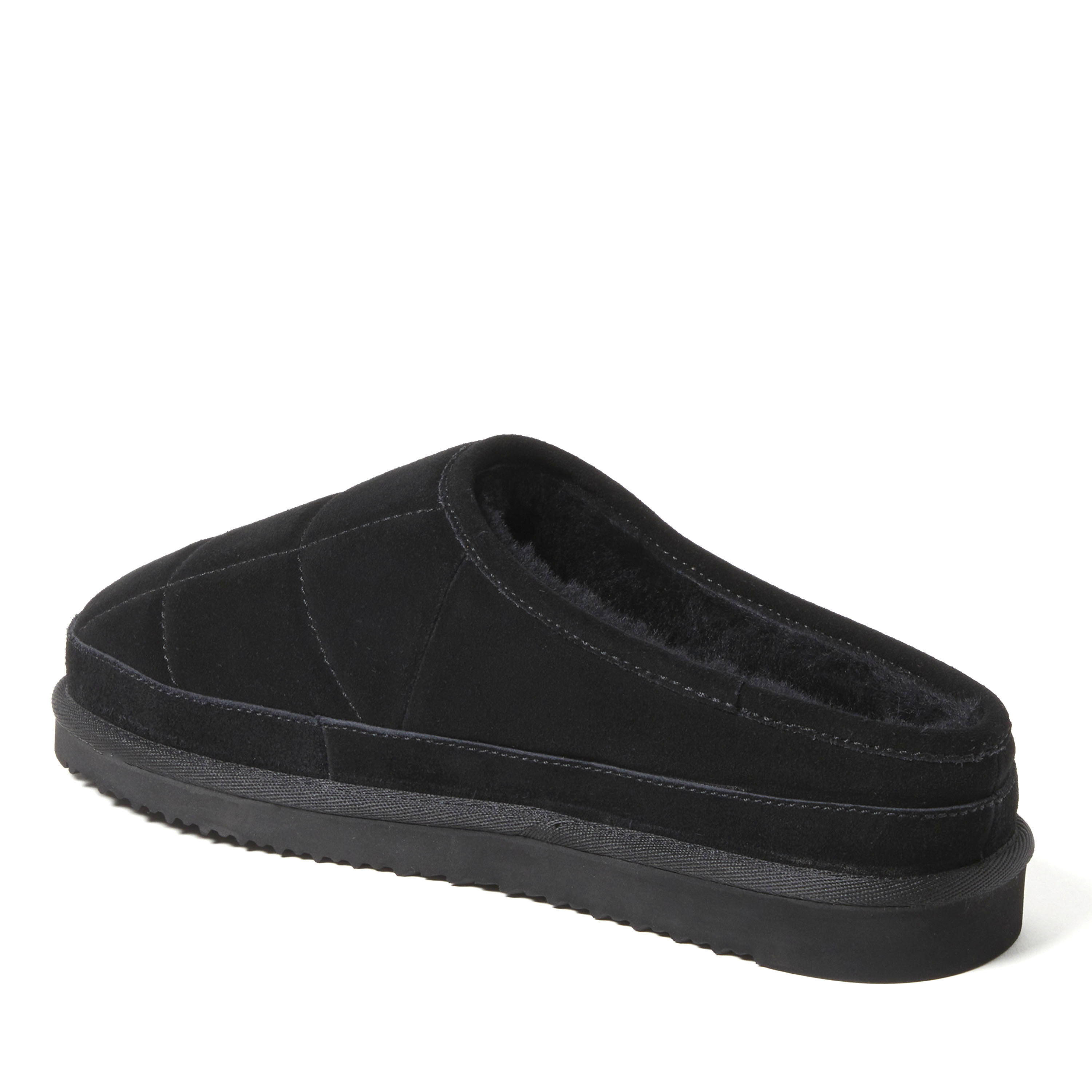 Men's Fireside by Dearfoams Grafton Quilted Genuine Shearling Clog