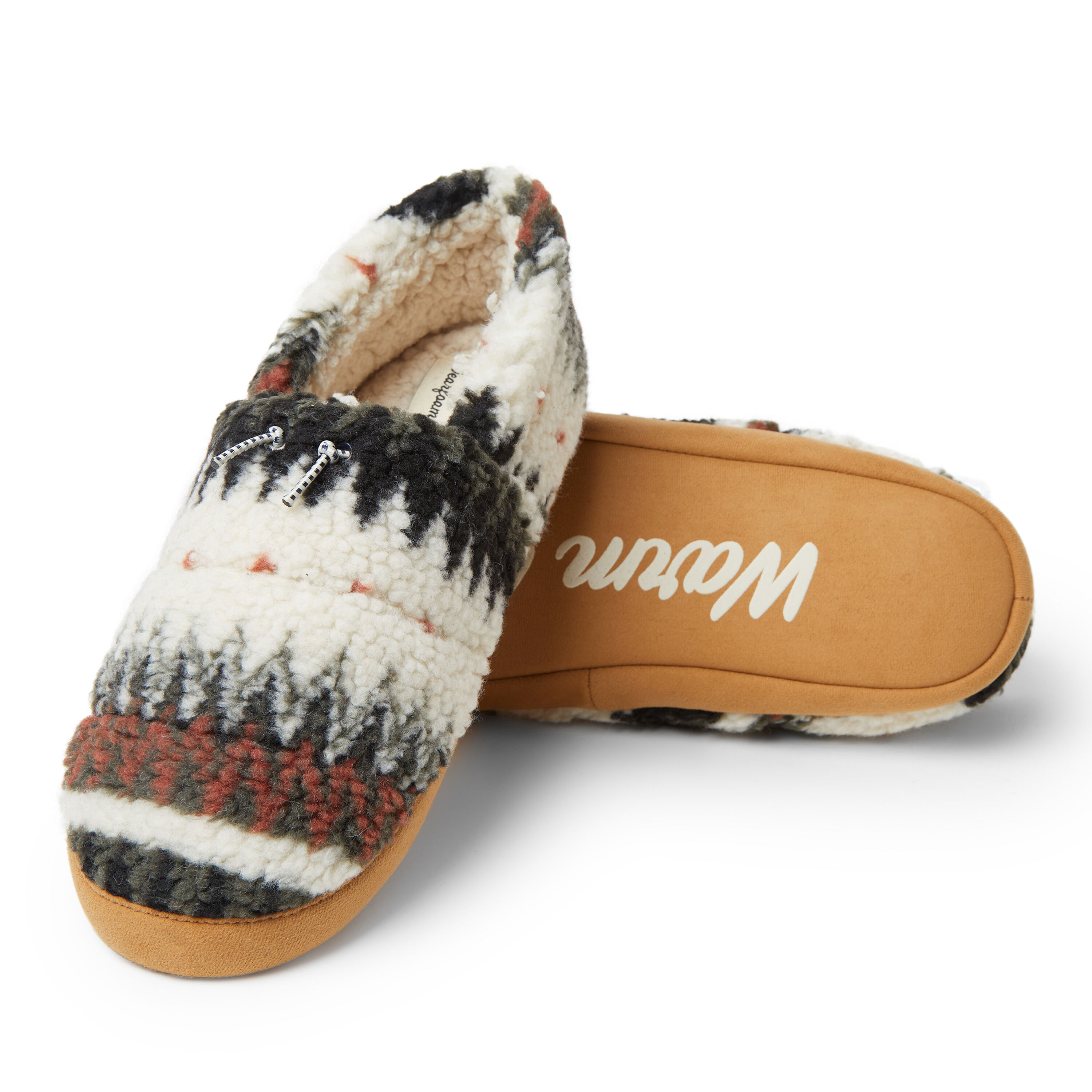 Men's Cedar Printed Teddy Sleeping Bag Closed Back