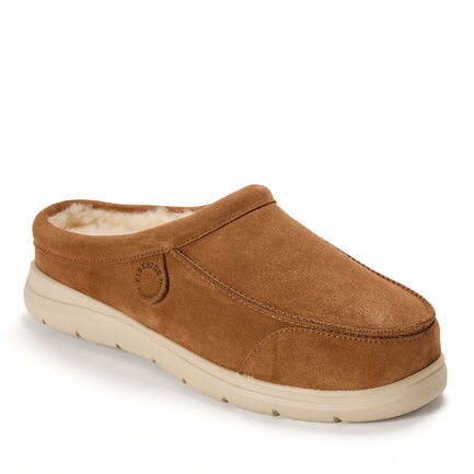 Men's Fireside by Dearfoams Lithgow Genuine Shearling Clog