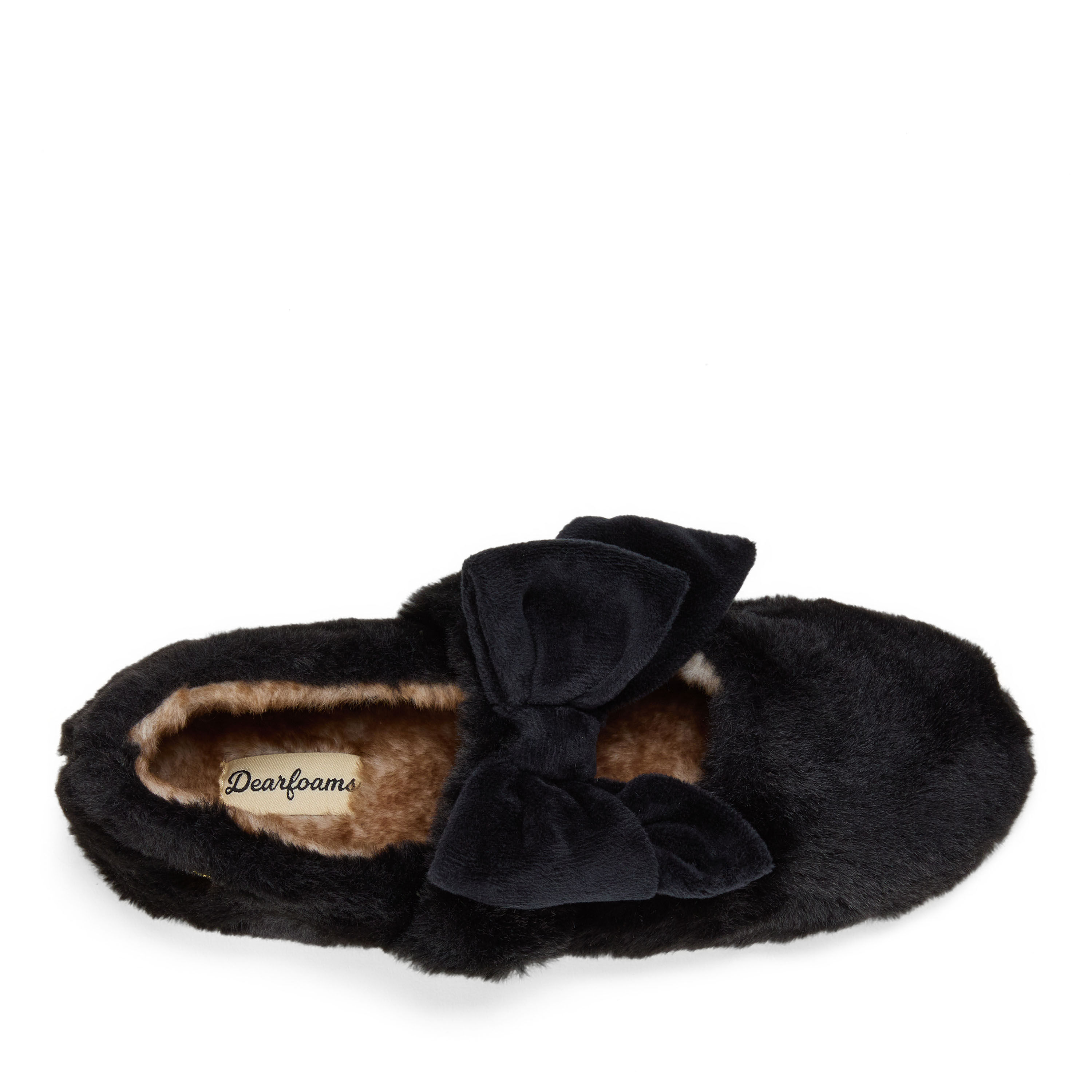 Dearfoams Women's Pennie Maryjane With Bow Slippers