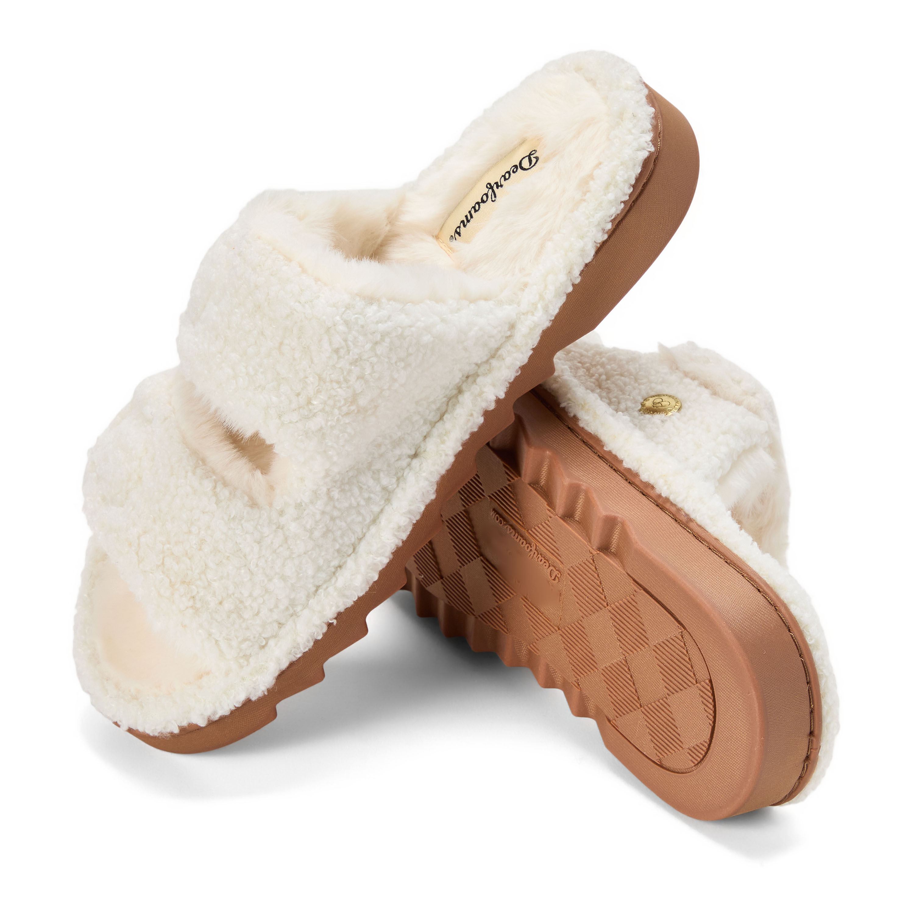 Women's Regina Teddy Double Band Slide