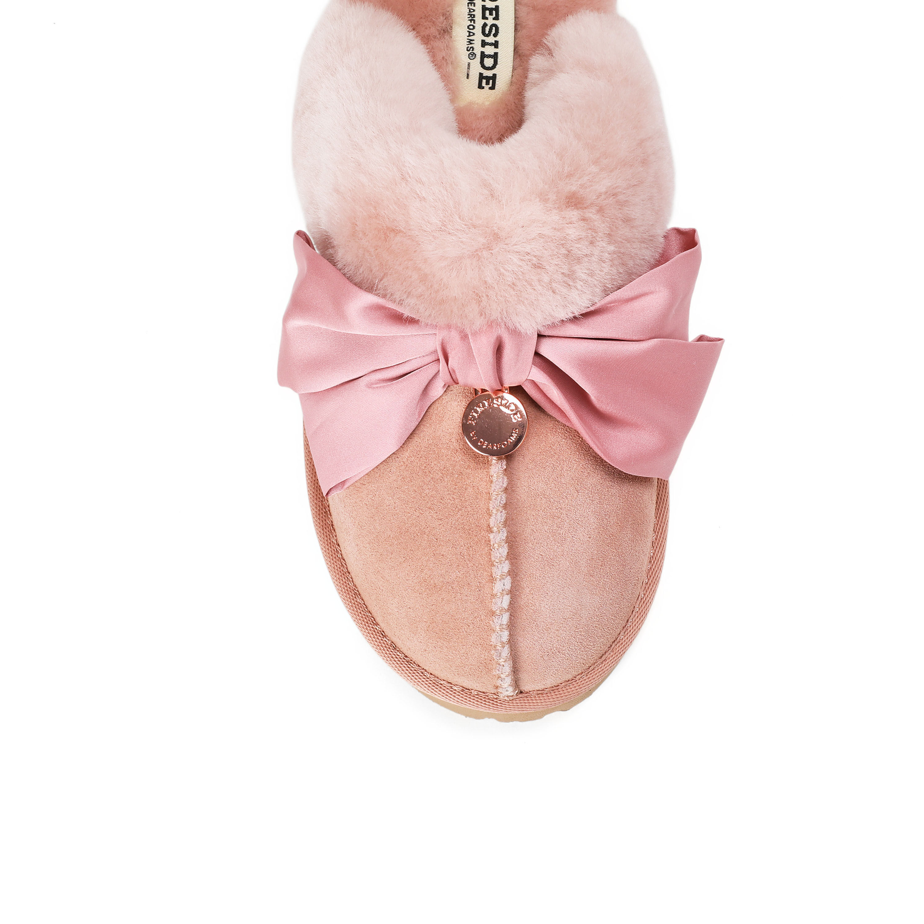 Women's Sydney Dream Bow Genuine Shearling Scuff