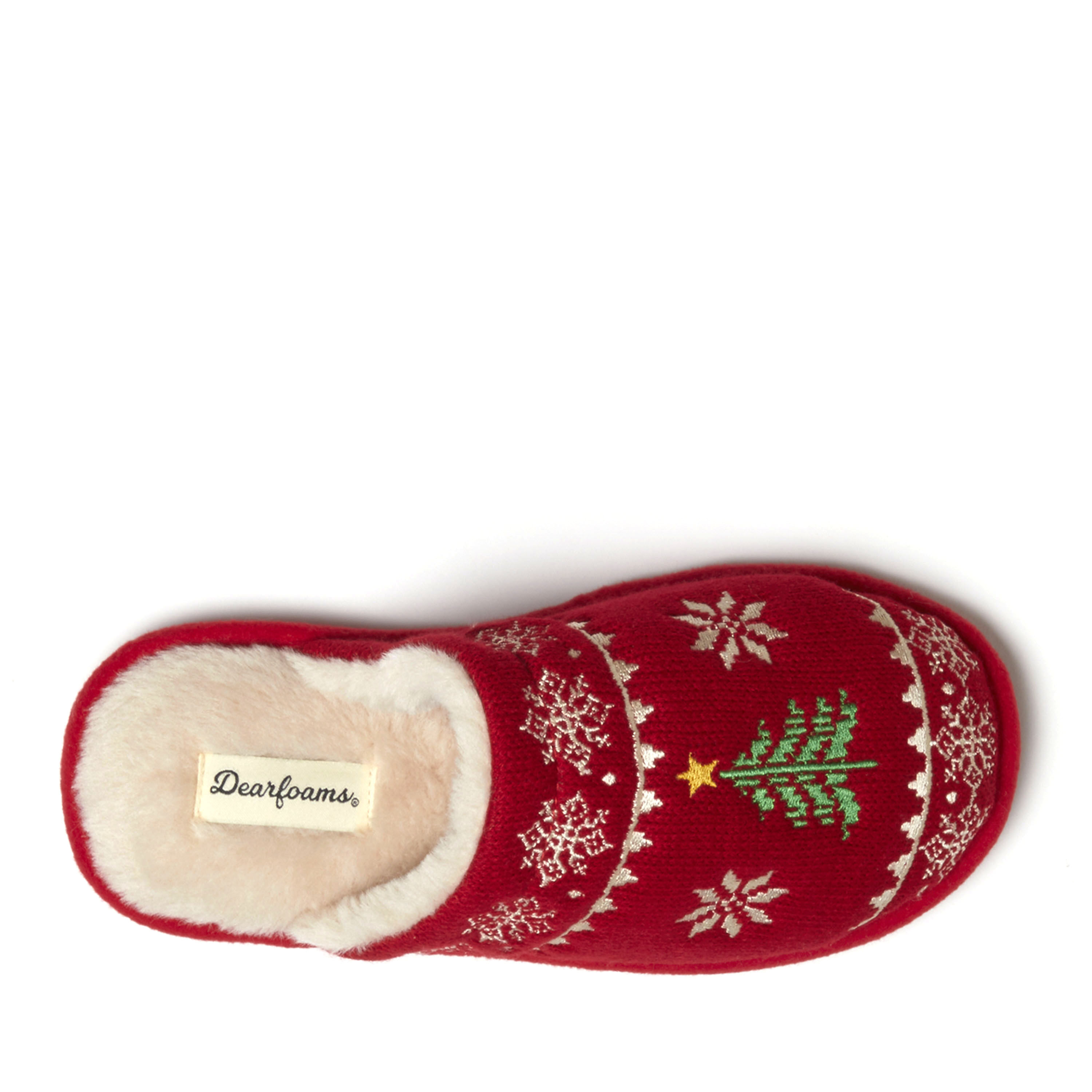 Women's Novelty Knit Scuff With Eyemask