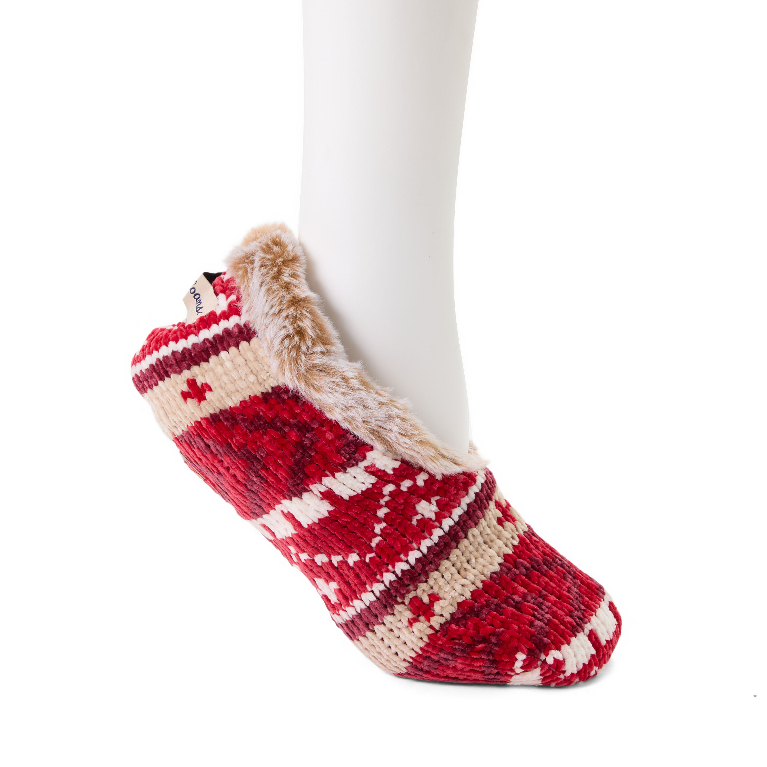 Ladies Chenille Ballerina Slipper Sock