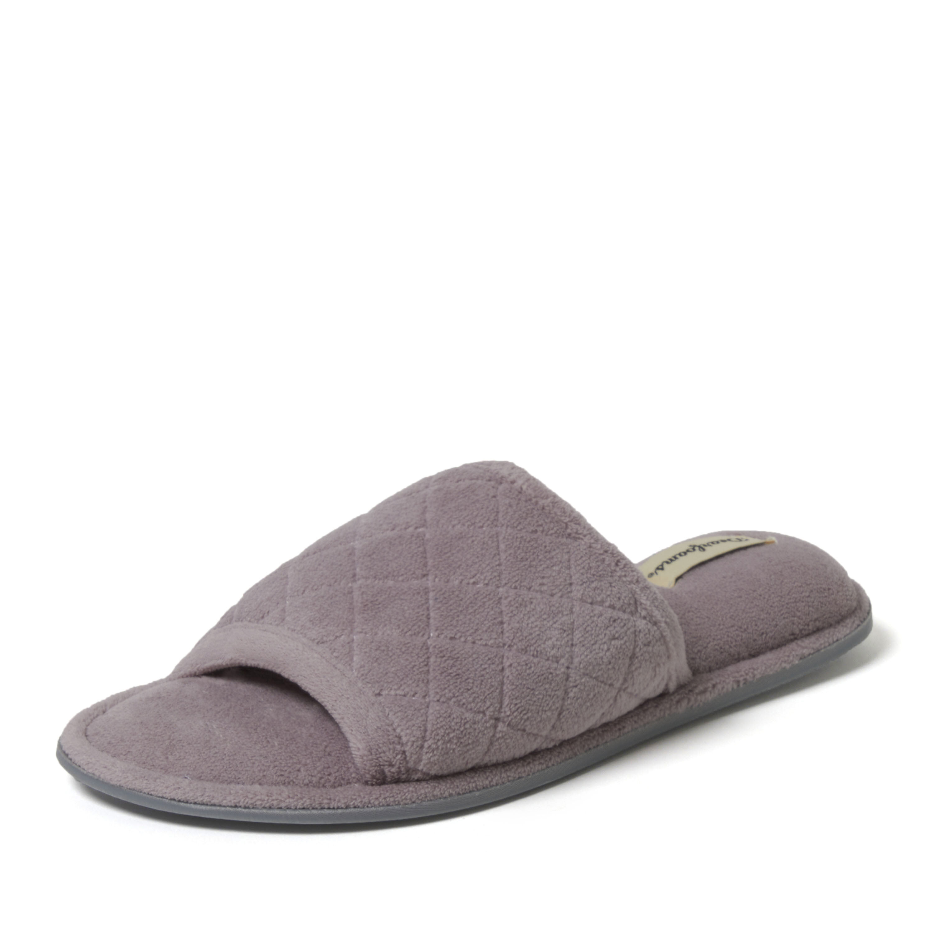 Women's beatrice microfiber terry sales slide with quilted vamp slipper