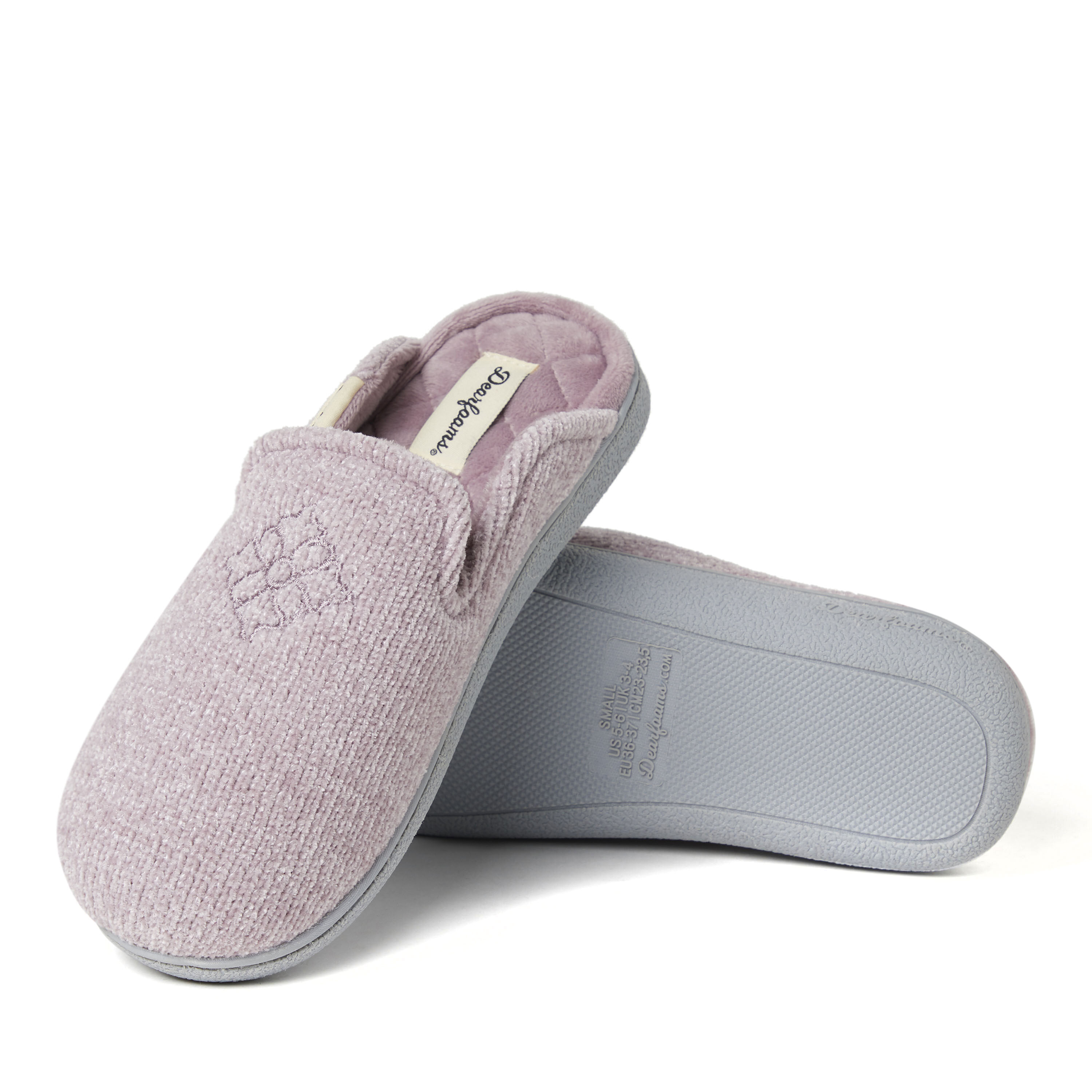 Women's Erin Embroidery Chenille Scuff Slipper